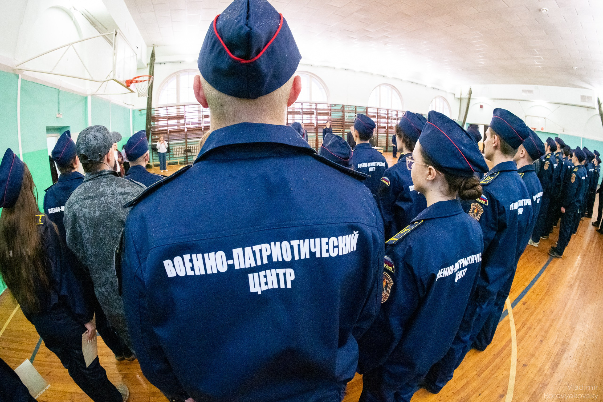 Торжественное закрытие курса военной подготовки. Фотограф Владимир Коровяковский