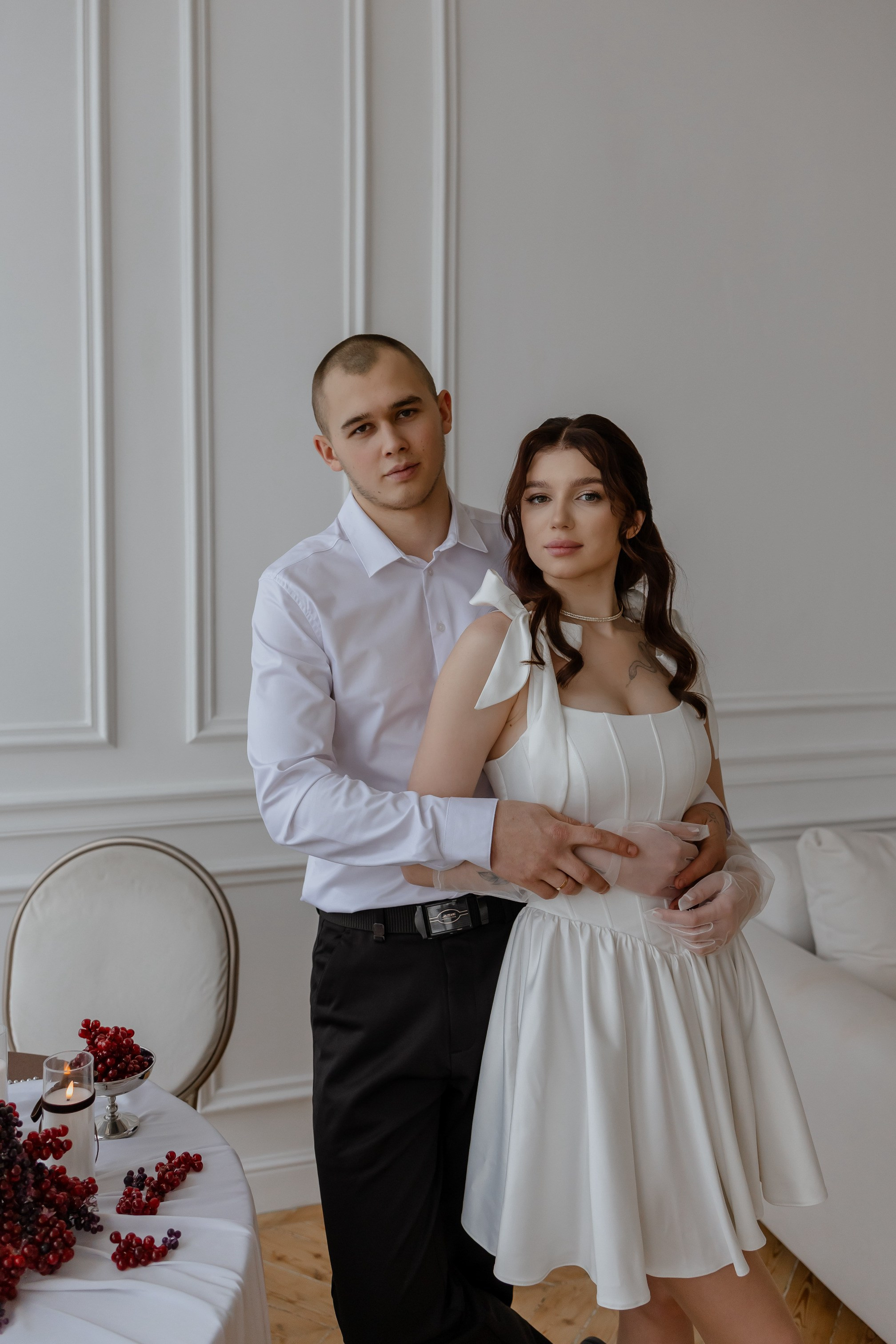 Свадебная фотосессия в студии. Фотограф в Новосибирске Екатерина Васильева