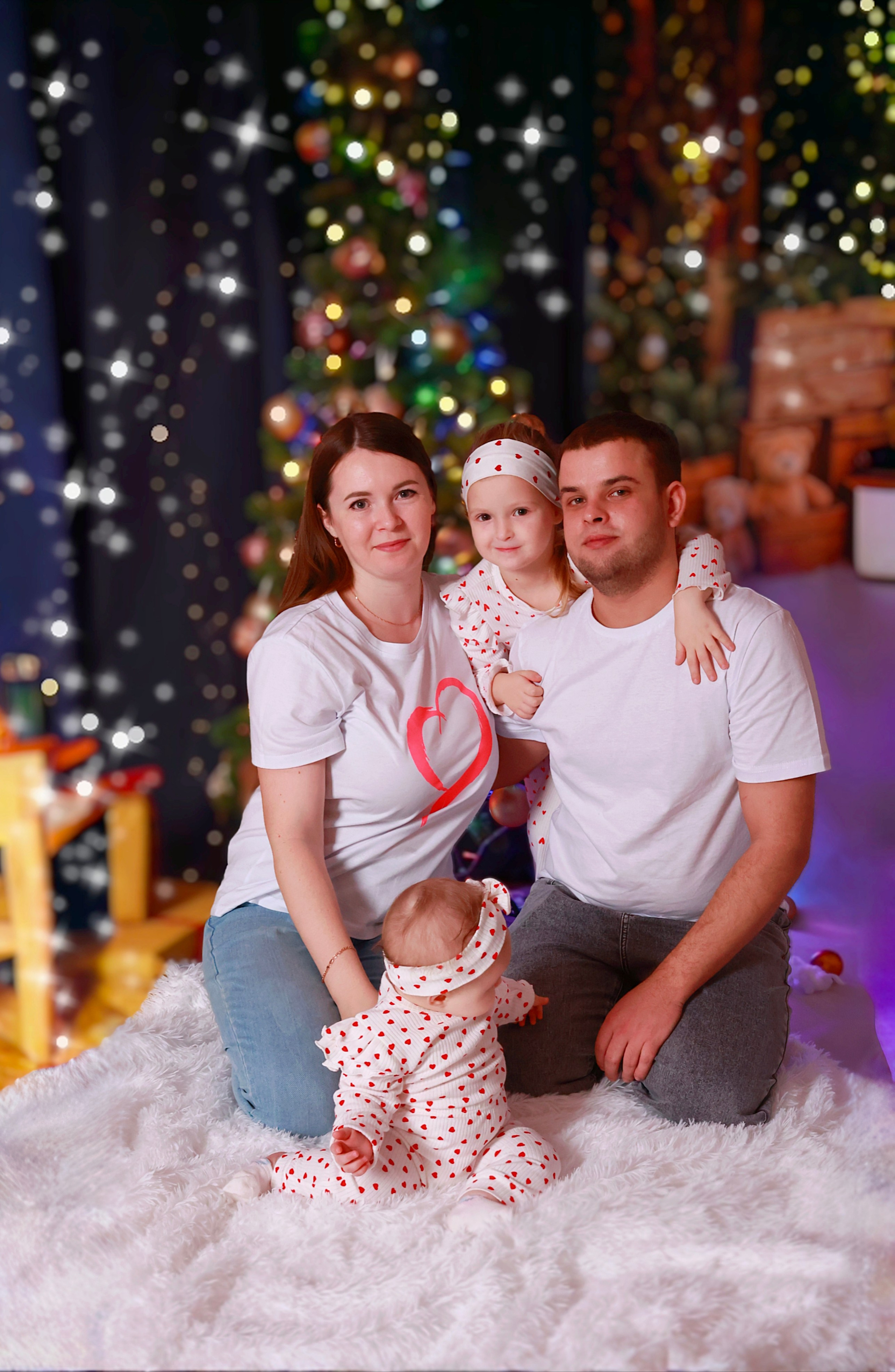 Новогодняя семья. Фотолаборатория Ваниль