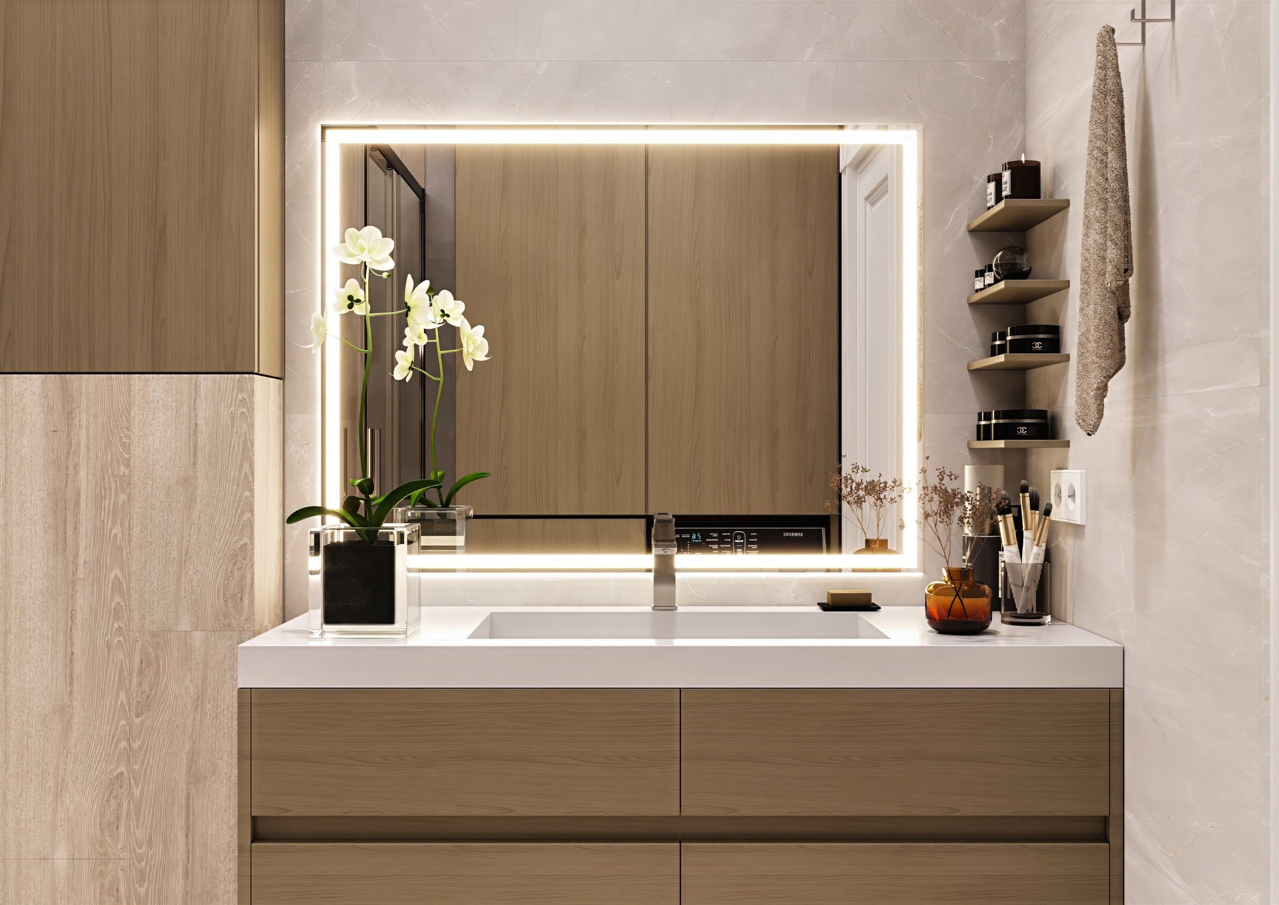 Просторная стильная двушка г. Краснодар. Батракова Наталья дизайнер интерьеров Санкт-Петербург Москва Архангель