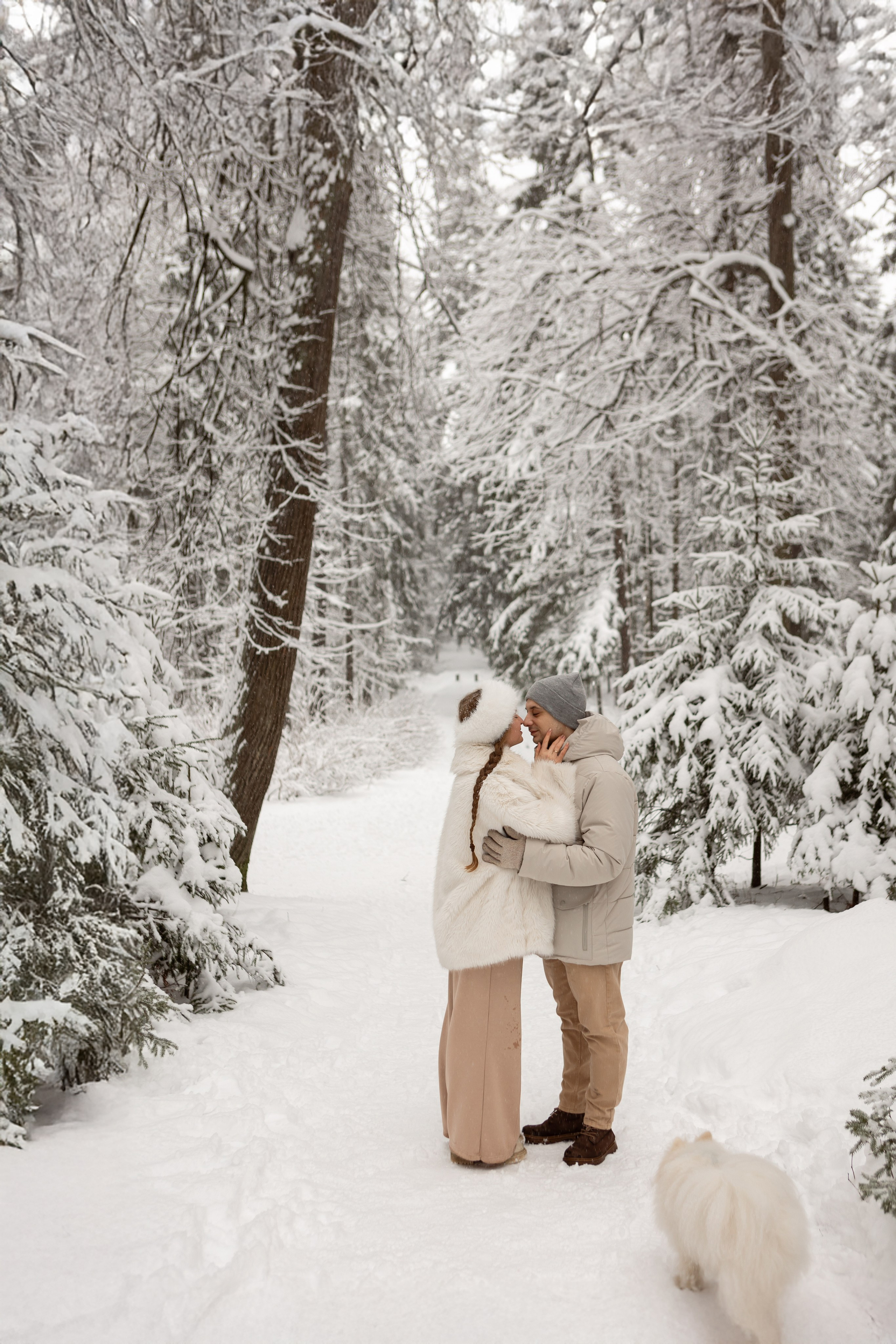 Новогодняя фотосессия с собачками в шуваловском парке. Свадебный фотограф в СПБ | Санкт-Петербурге Анастасия Рахимгулова