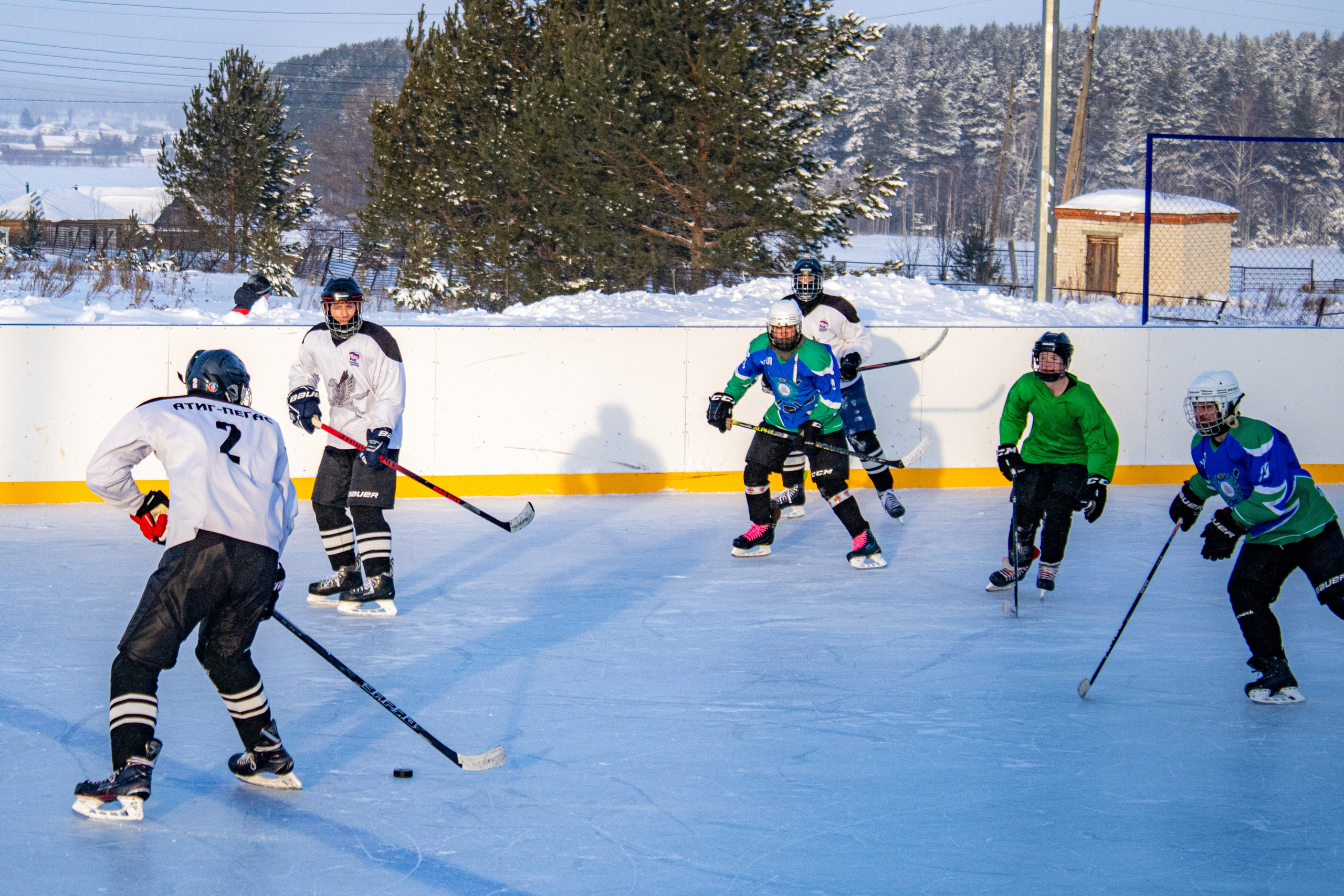 Хоккей г.п Атиг-г.п Дружинино