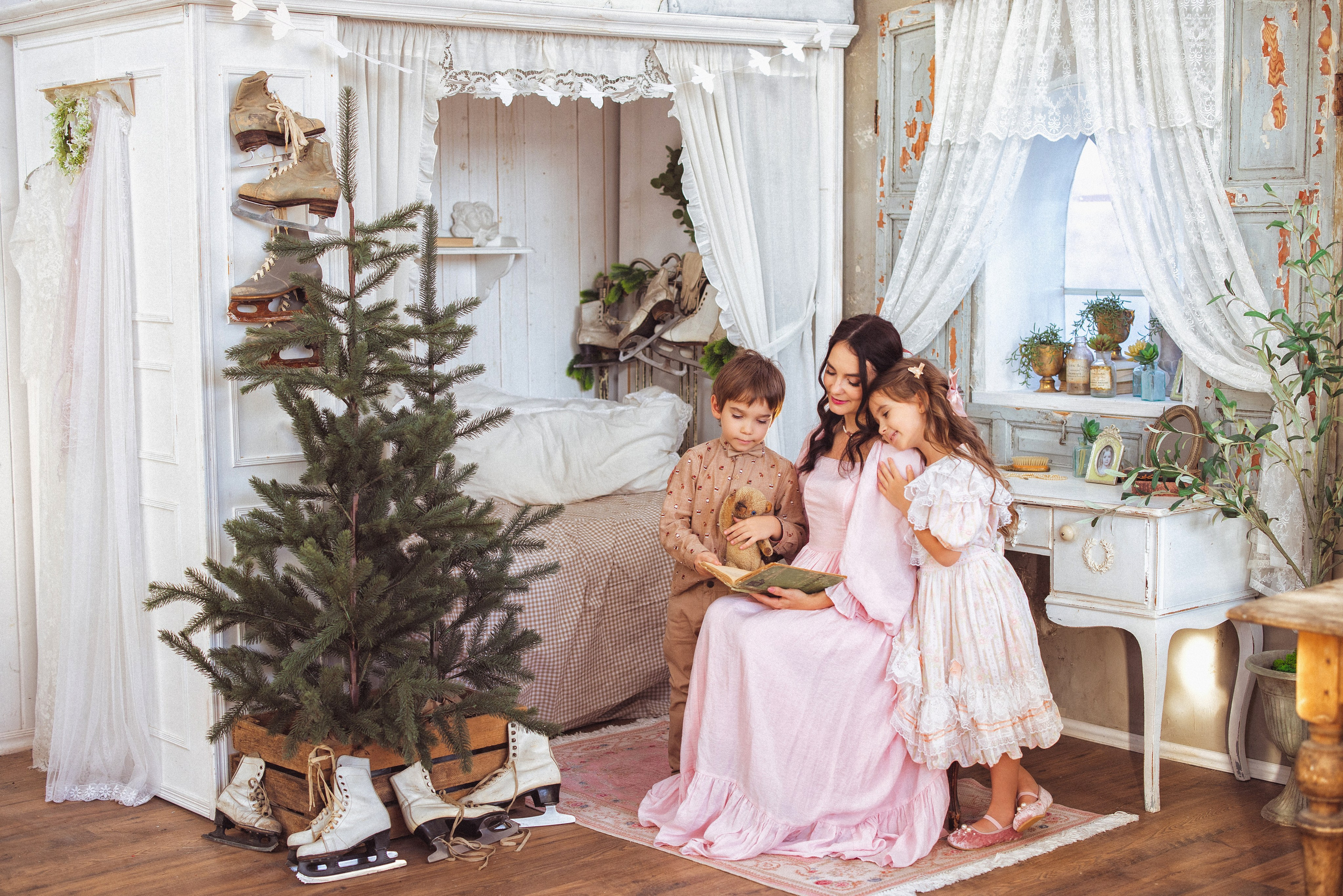 Новый год в стиле «ВИНТАЖ» 2023-2024. Семейный и детский фотограф в Краснодаре Анна Трашкова