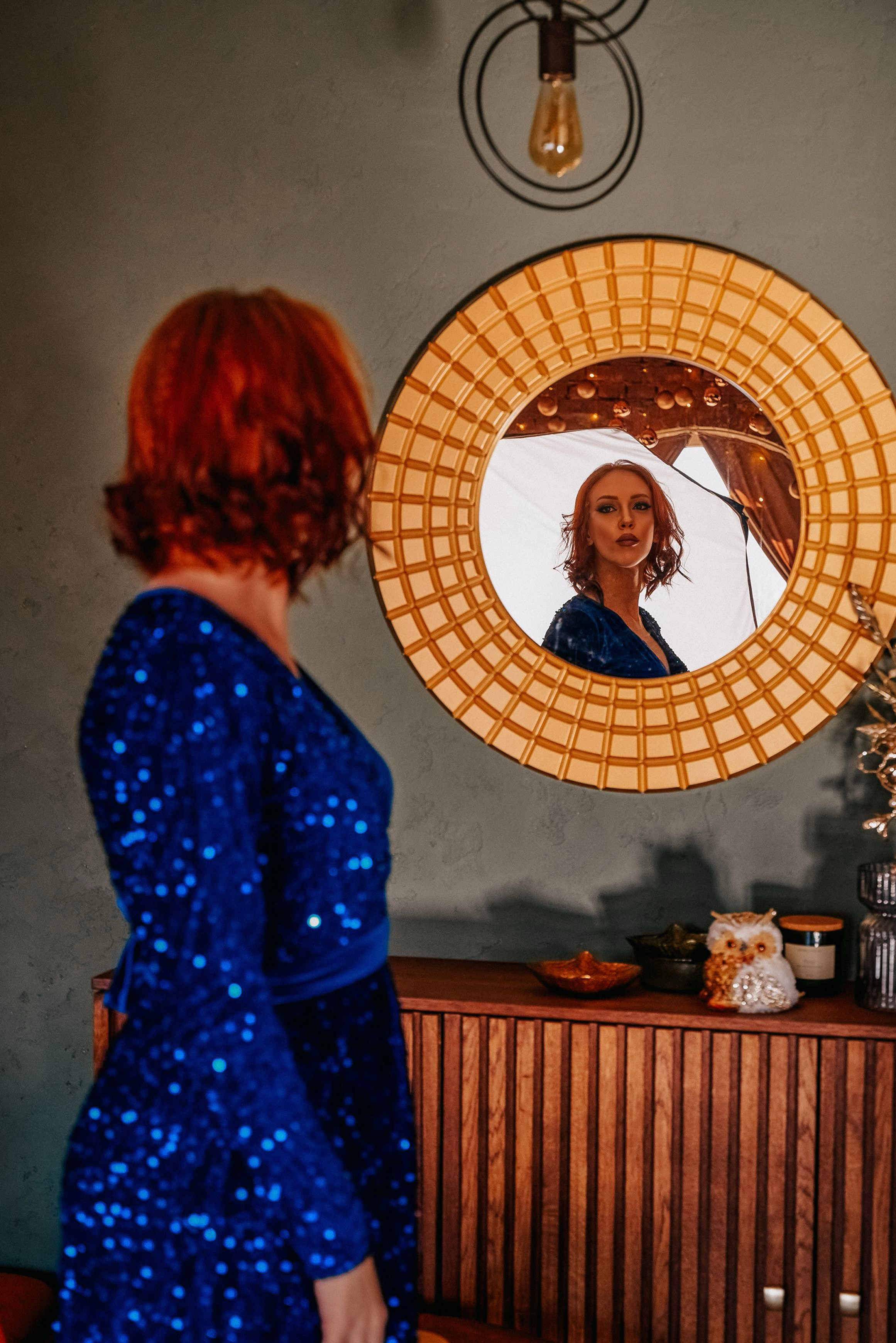 Новогодняя студийная фотосессия беременной девушки. Фотограф Ессентуки в Ессентуках КМВ Лиза Фефлер