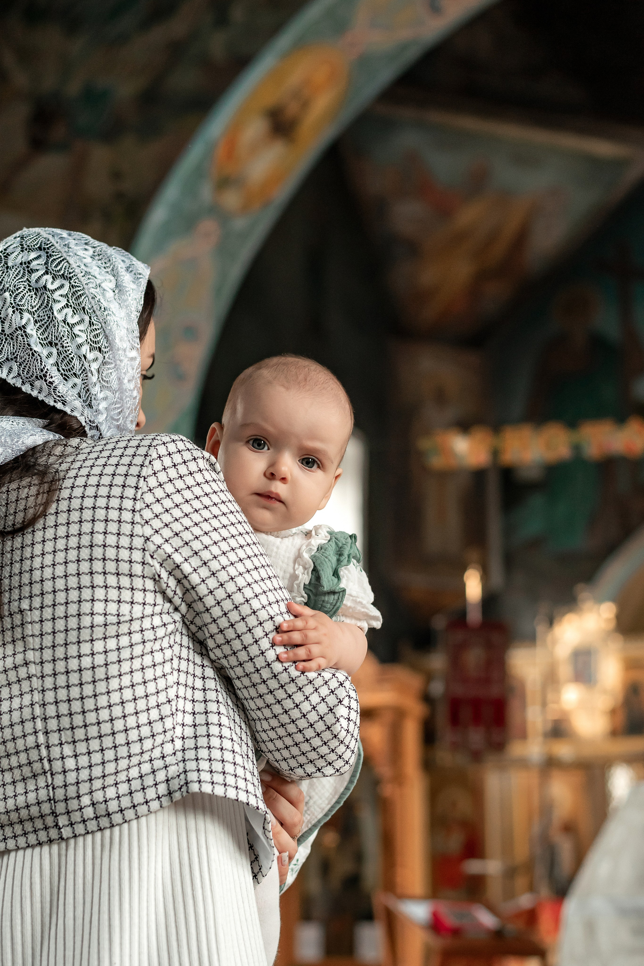 Красивая съемочка Крещение Александры. Семейный и детский фотограф Наталья Горда