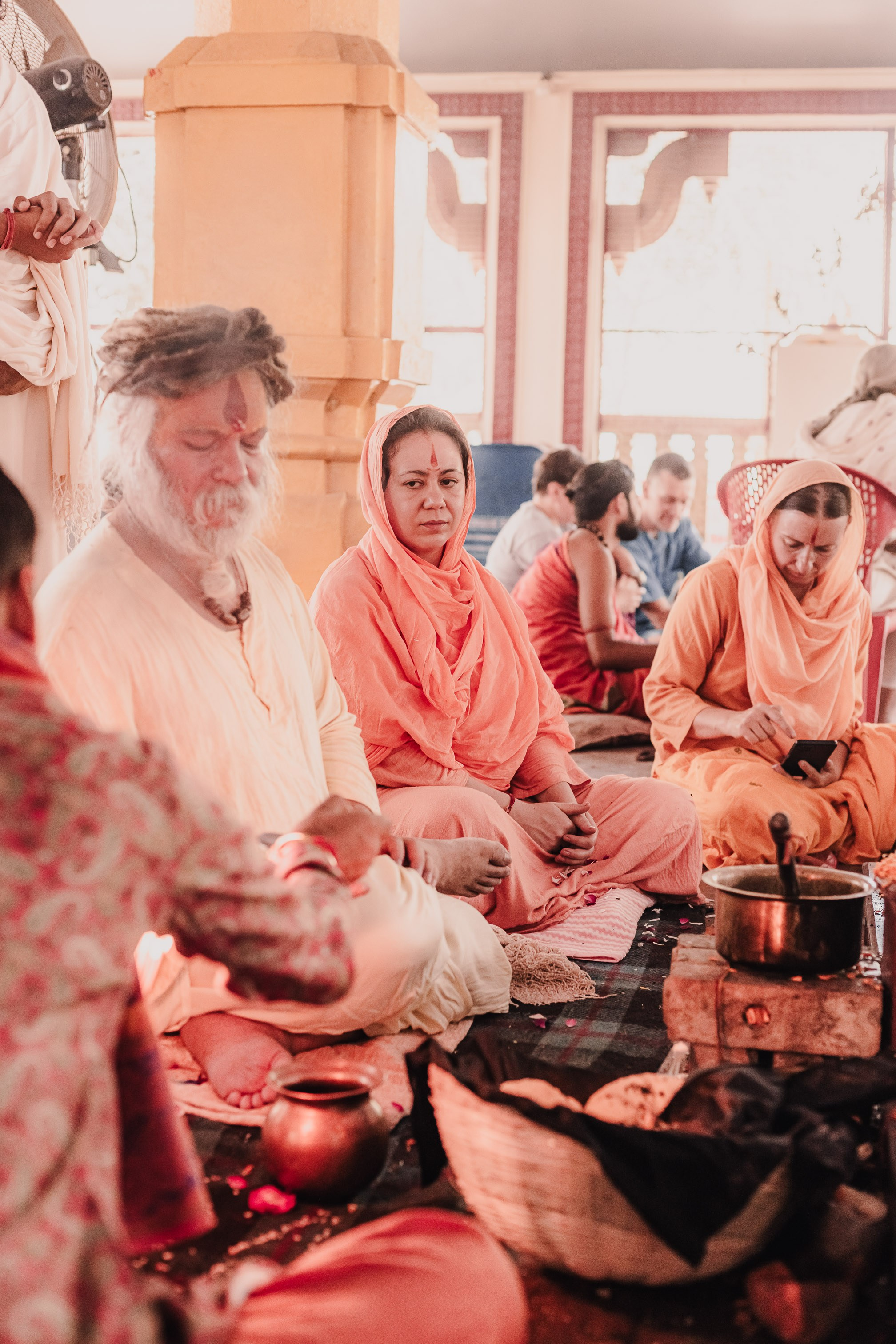 Navaratri yajna at Devraha Baba Ji ashram. Мариам Багдасарян