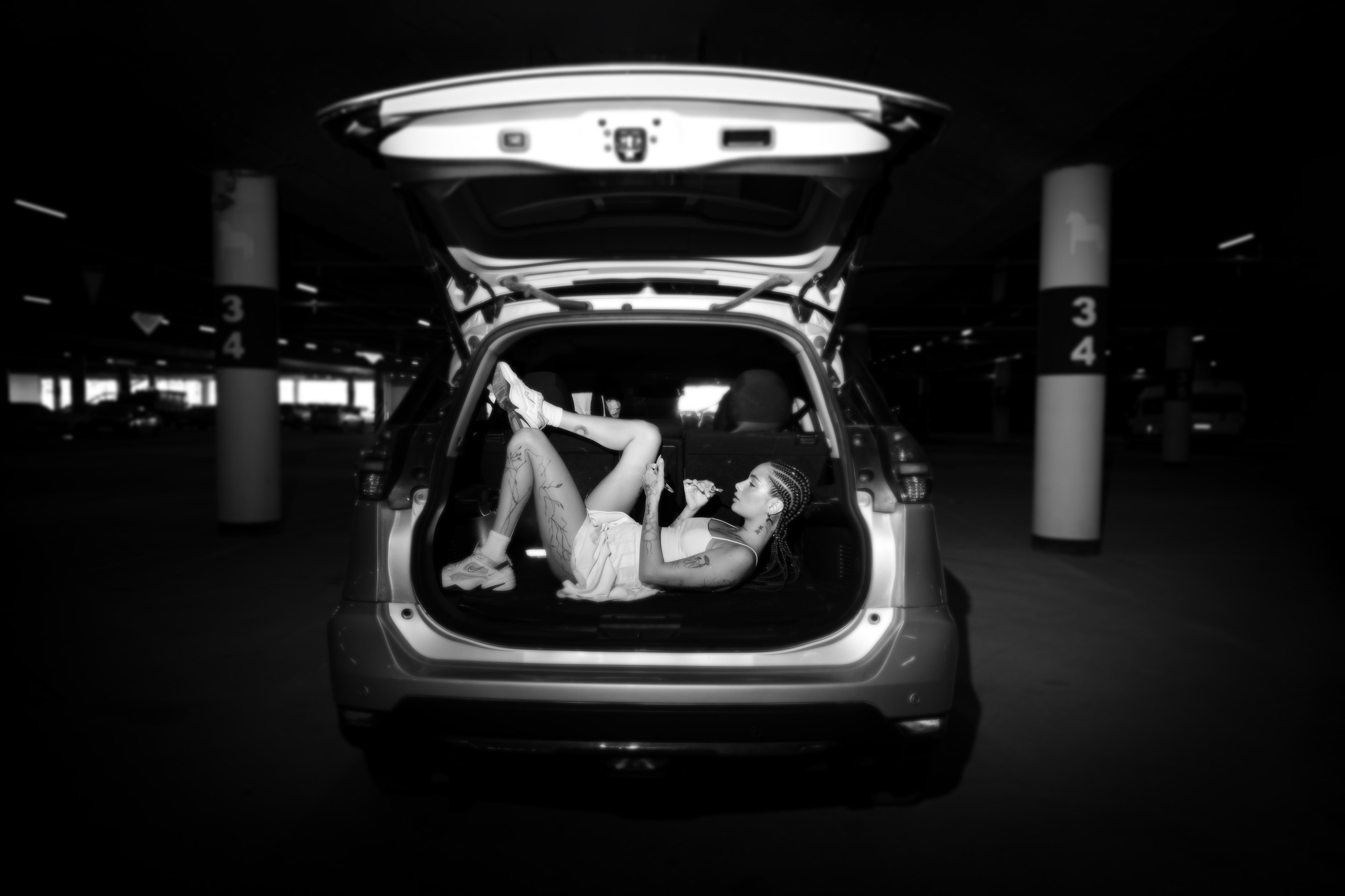 Фотосессия в автомобиле