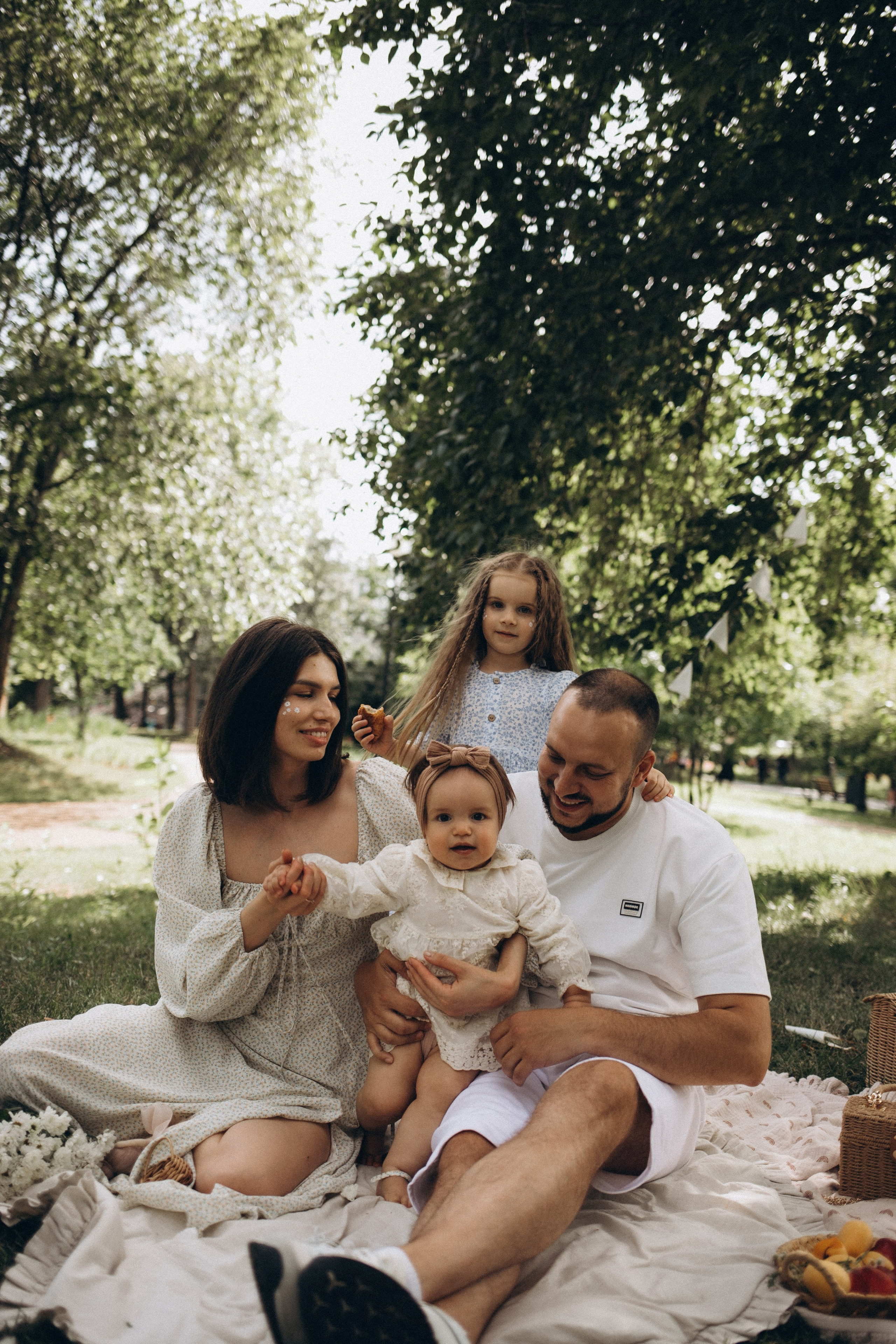 Летний семейный пикник на природе. Семейный и свадебный фотограф Анна Кожокарь