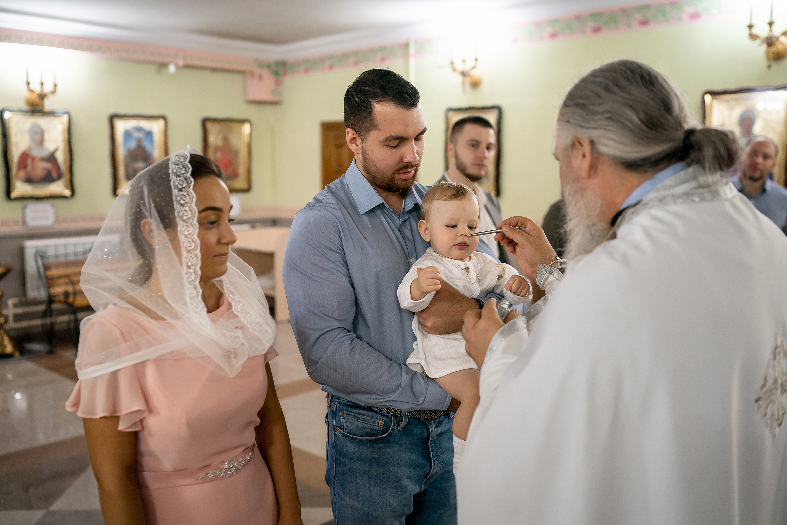 Крещение Максима, Храм Рождества Христова. Фотограф на Крещение и Венчание в Красноярске Рамазанова Юлия