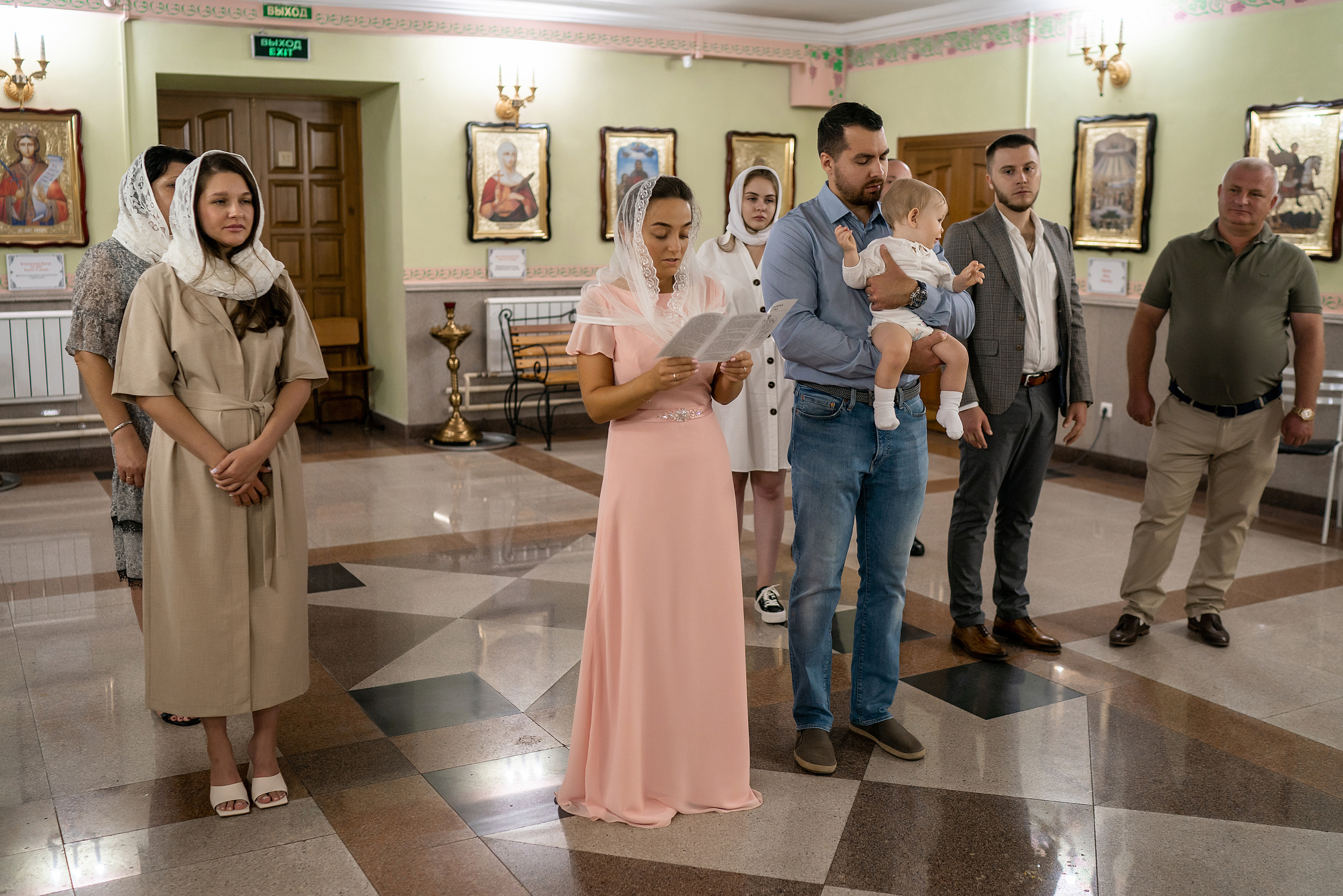 Крещение Максима, Храм Рождества Христова. Фотограф на Крещение и Венчание в Красноярске Рамазанова Юлия