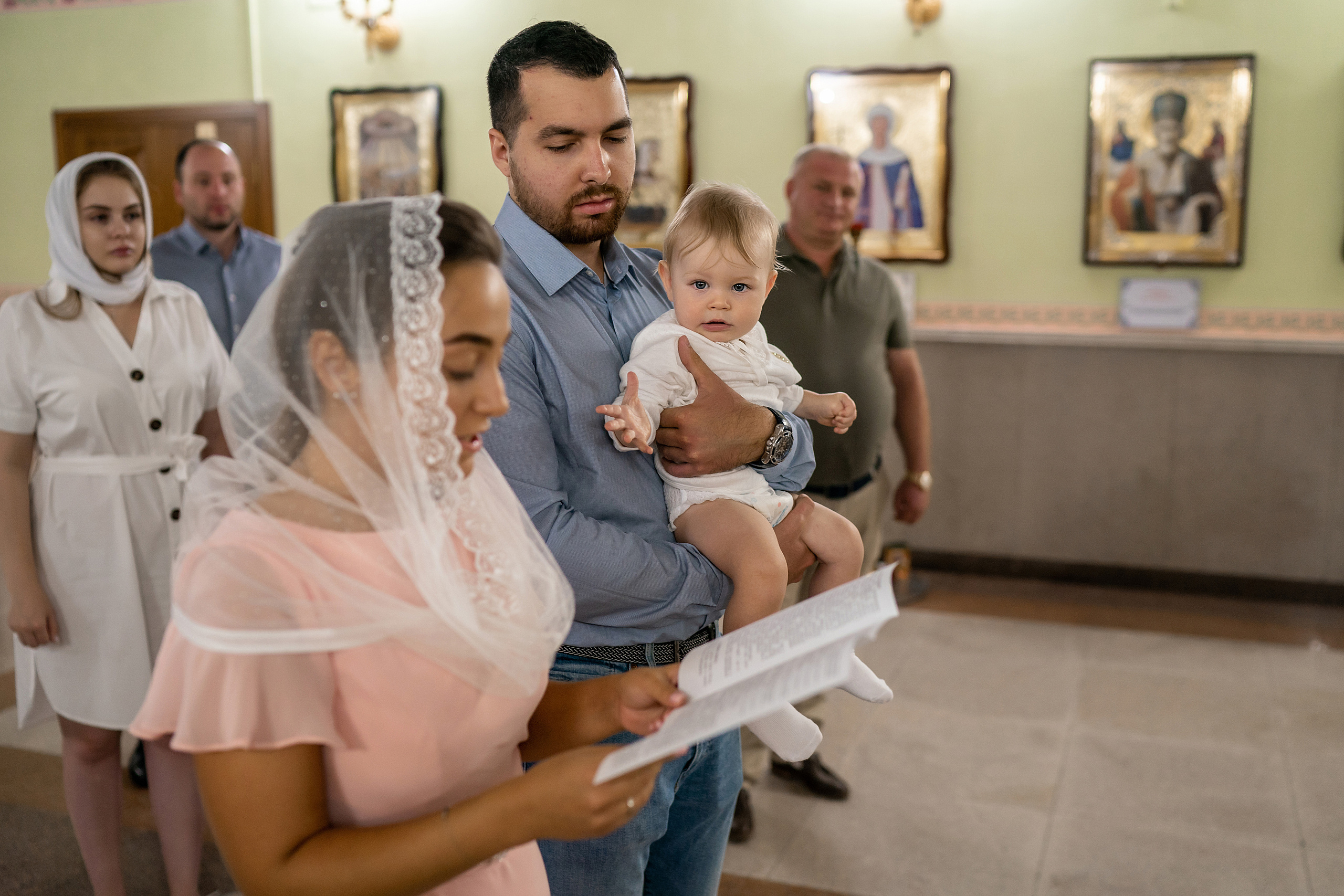 Крещение Максима, Храм Рождества Христова. Фотограф на Крещение и Венчание в Красноярске Рамазанова Юлия