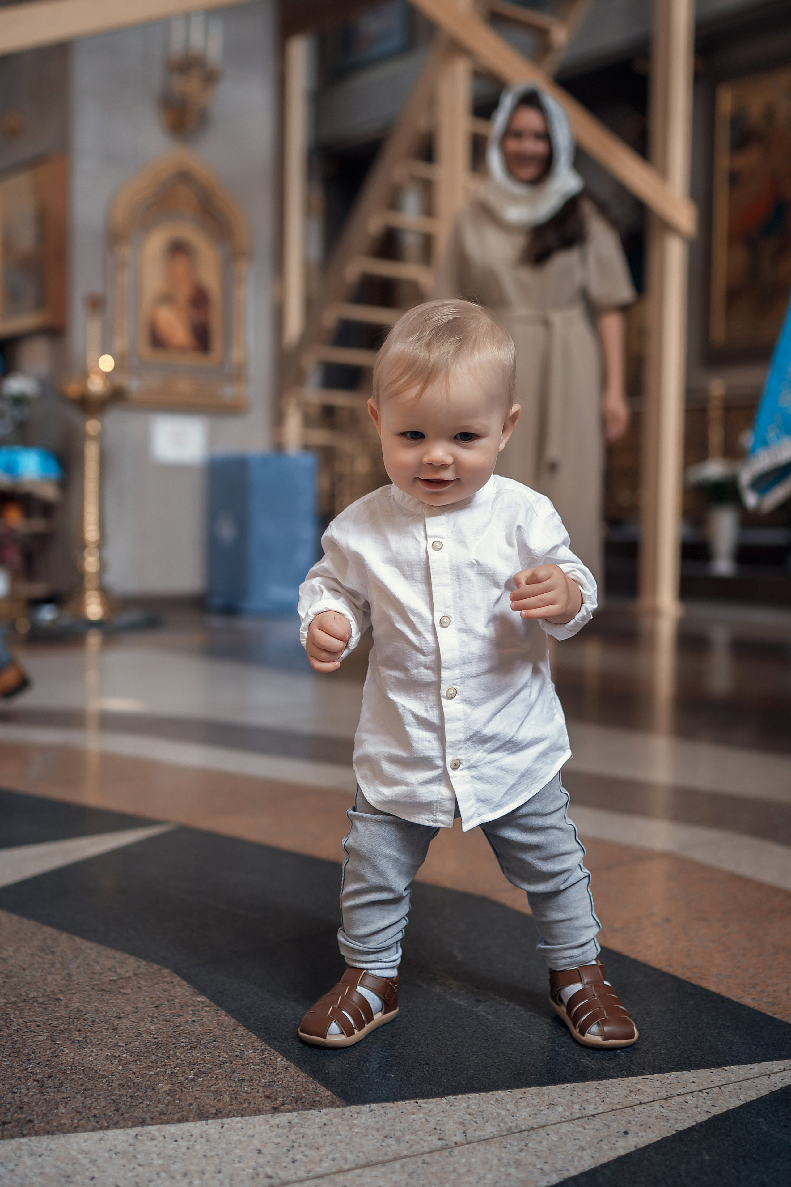 Крещение Максима, Храм Рождества Христова. Фотограф на Крещение и Венчание в Красноярске Рамазанова Юлия
