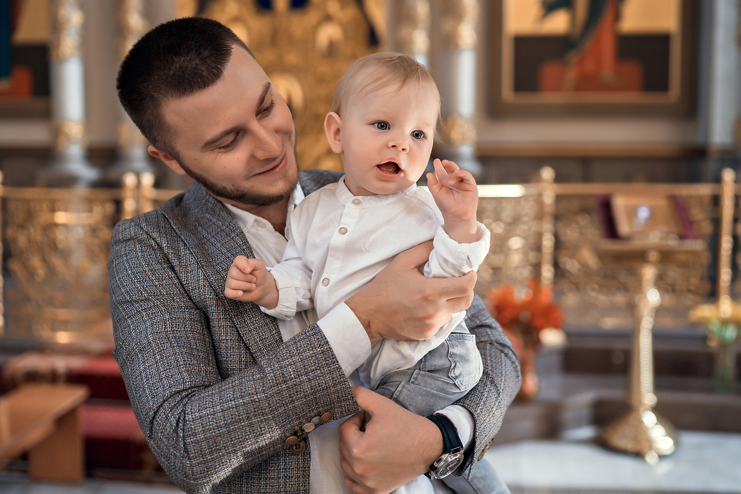 Крещение Максима, Храм Рождества Христова. Фотограф на Крещение и Венчание в Красноярске Рамазанова Юлия