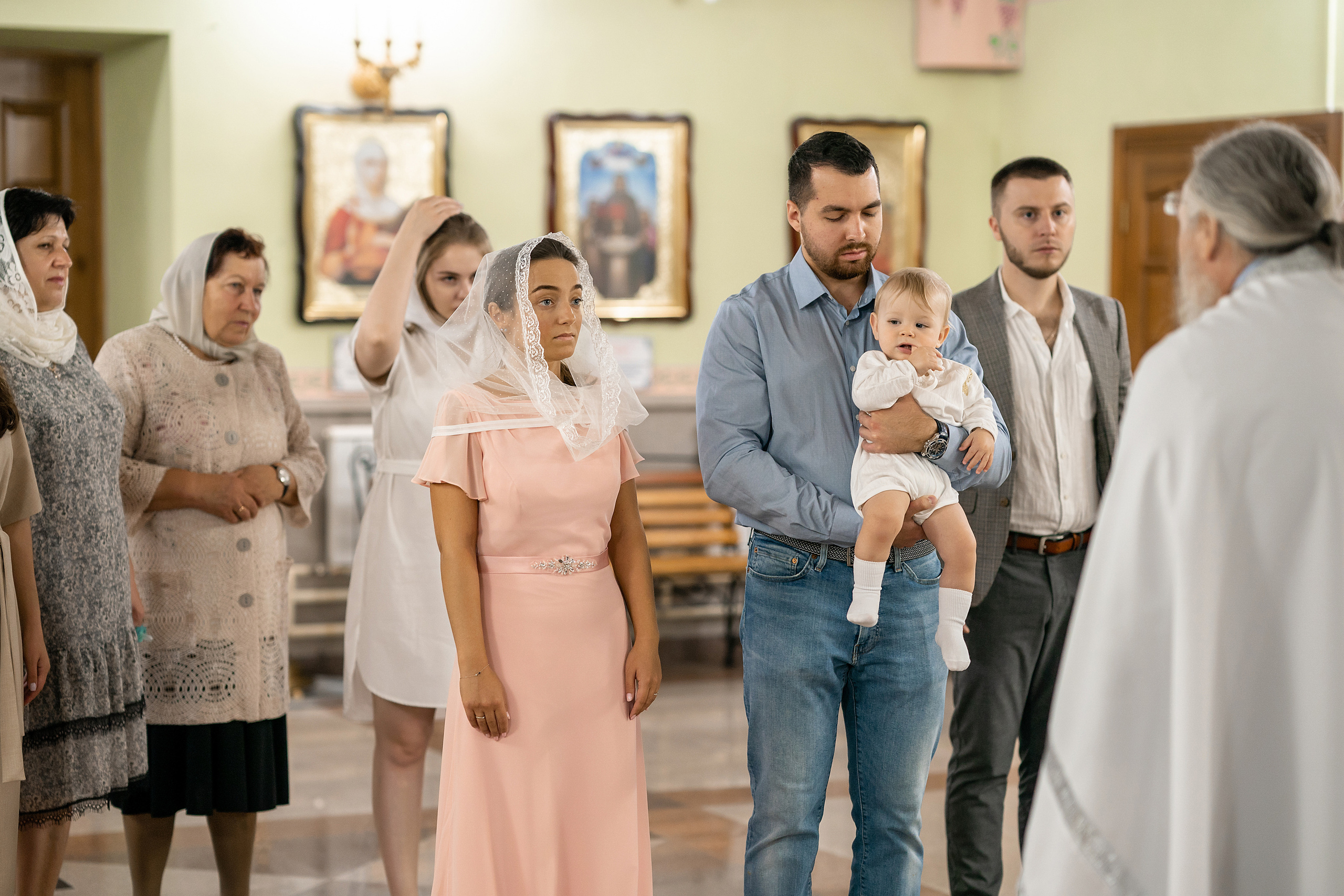 Крещение Максима, Храм Рождества Христова. Фотограф на Крещение и Венчание в Красноярске Рамазанова Юлия