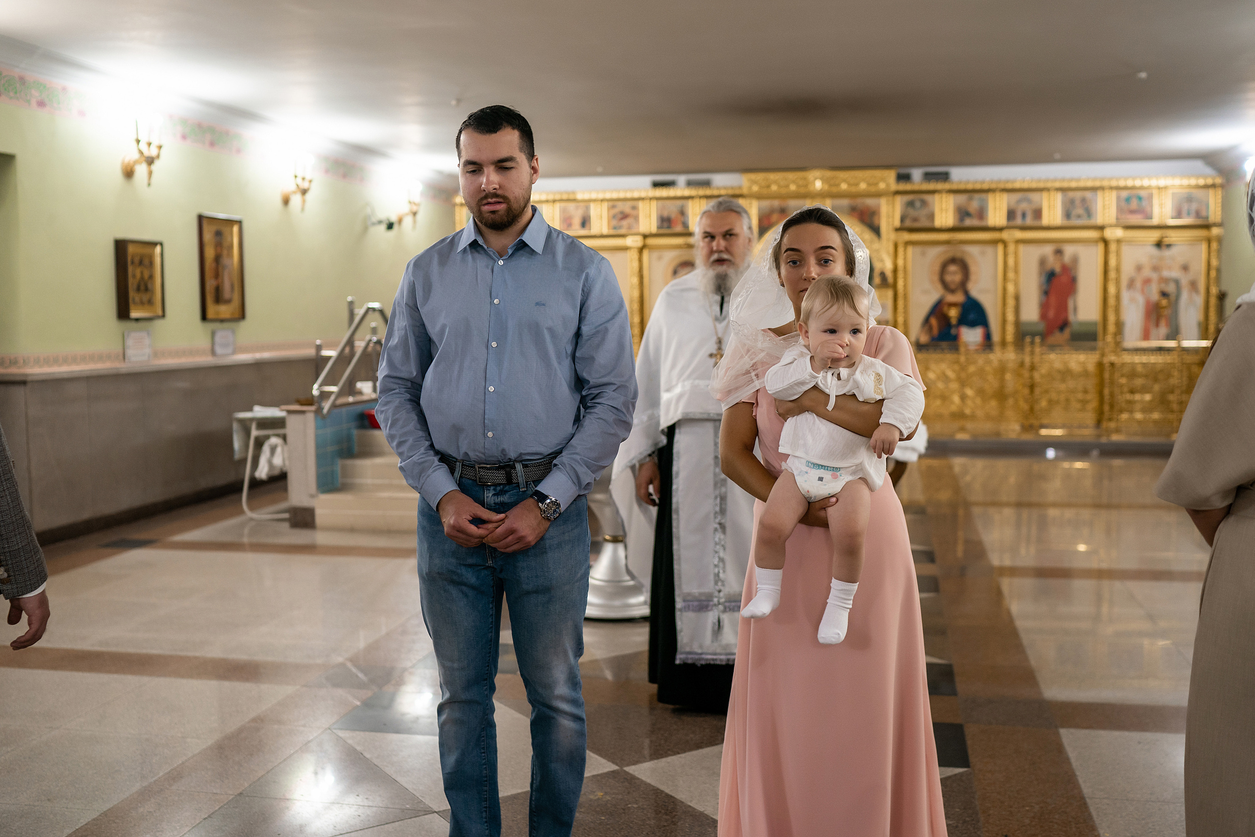 Крещение Максима, Храм Рождества Христова. Фотограф на Крещение и Венчание в Красноярске Рамазанова Юлия