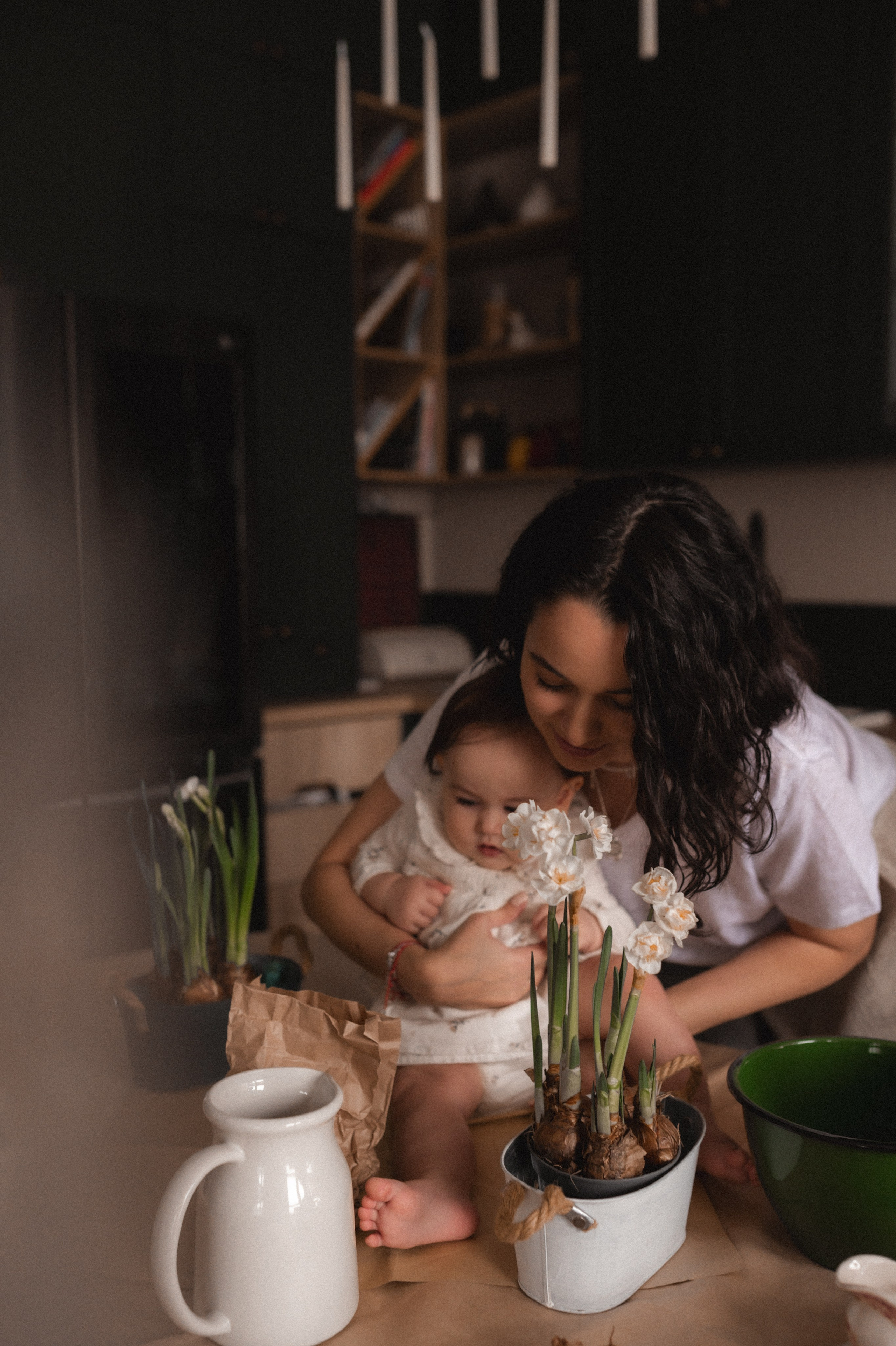 Полина, Дима, Мия и Эмма дома. Семейный и свадебный lifestyle-фотограф в Москве Мария Петрова