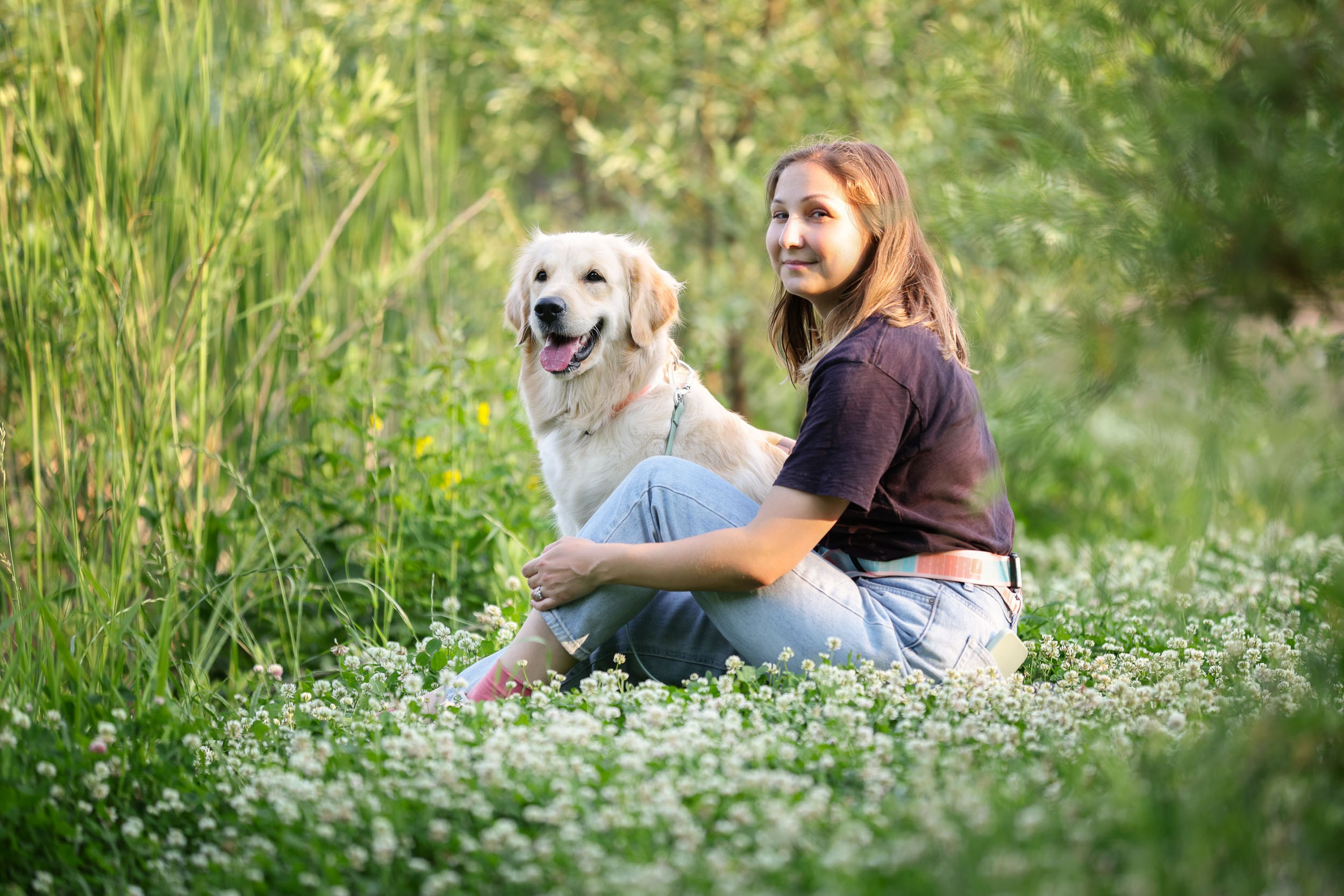 Фотопрогулка для четырех человек с собаками. Фотограф-анималист в Москве и Московской области Татьяна Фролова