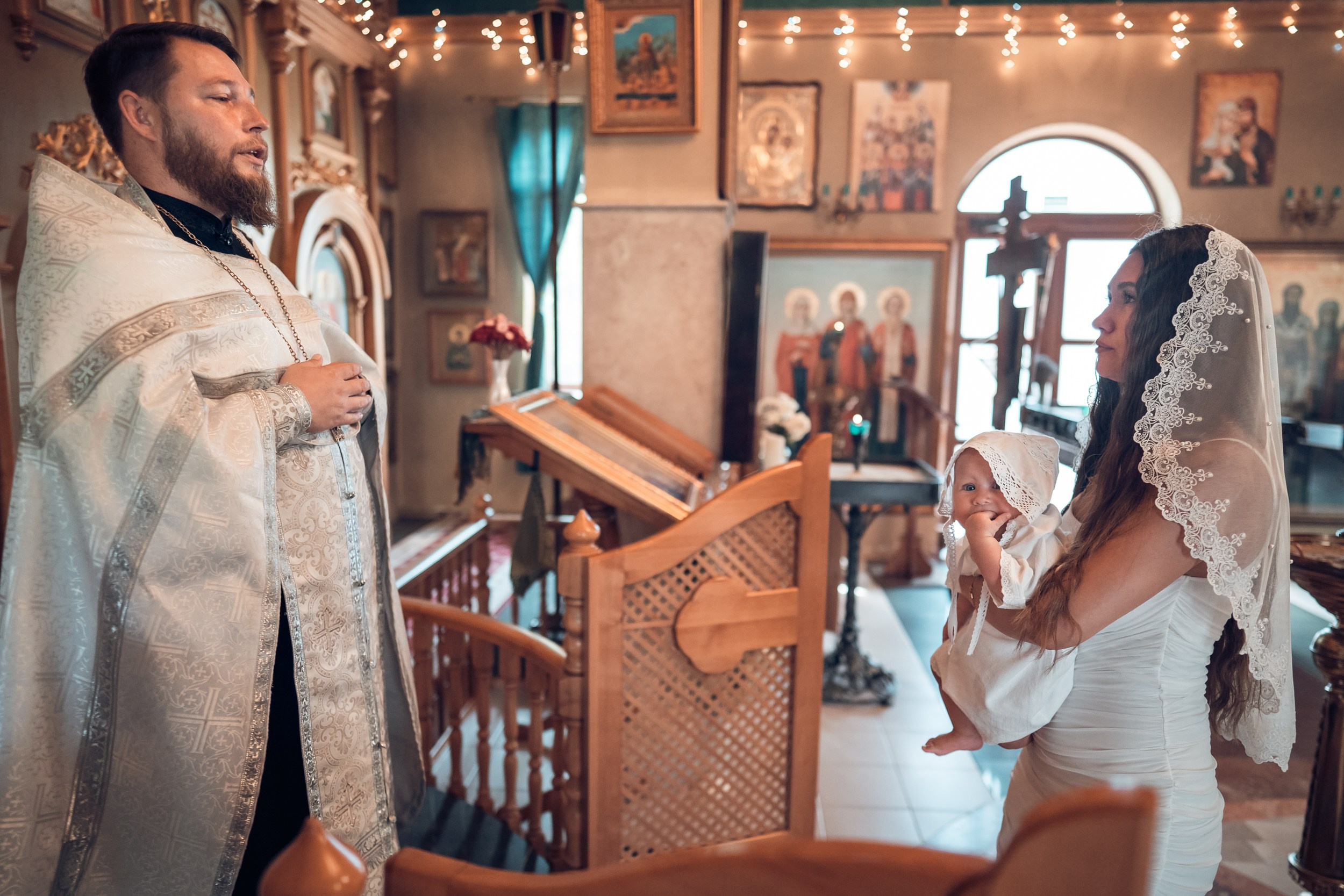 Крещение в храме Прп.Сергия Радонежского с. Орлиное. Церковный фотограф Севастополь
