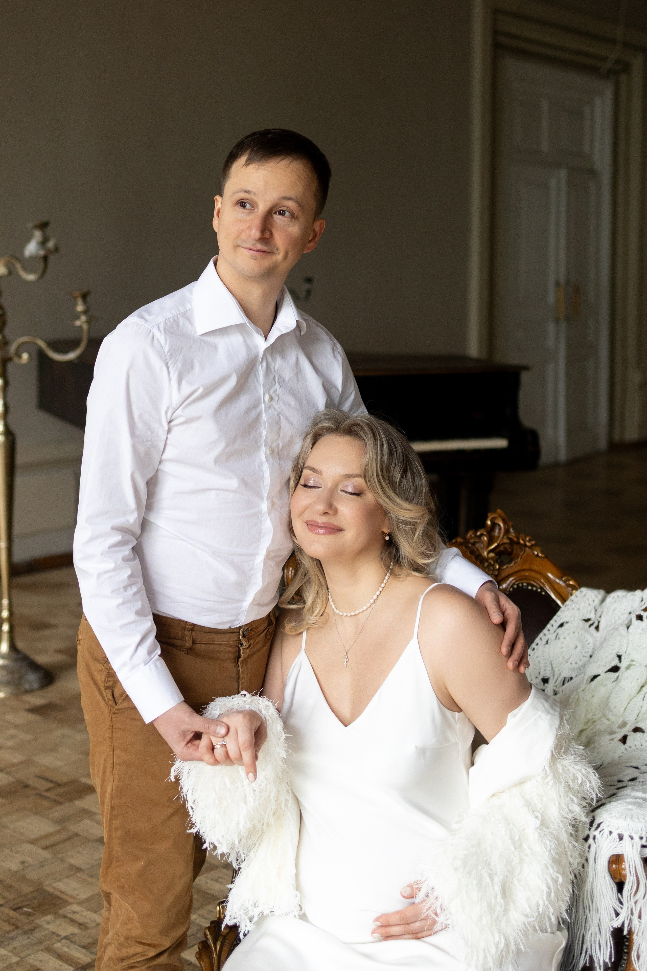 Ильяс и Юнна в историческом особняке. Семейный фотограф в Москве Марина Петра