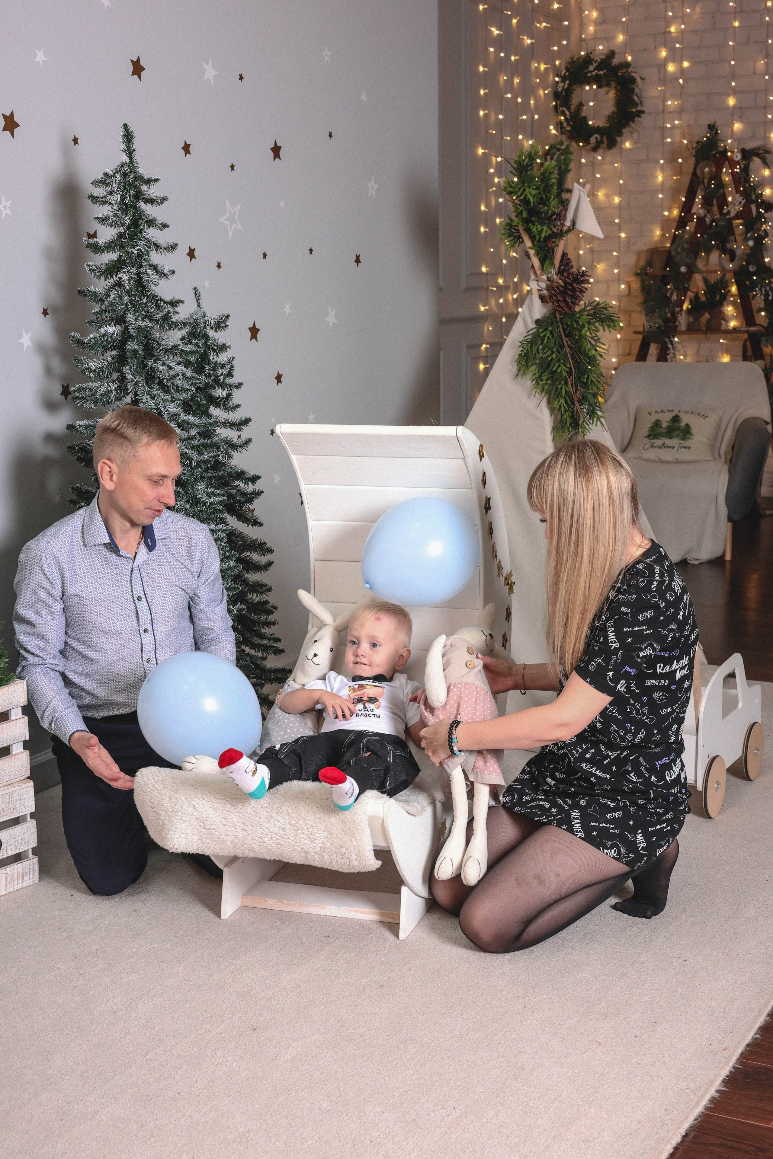Новогодняя история «Мария и ее семья». Фотограф в Москве Анастасия Калинина