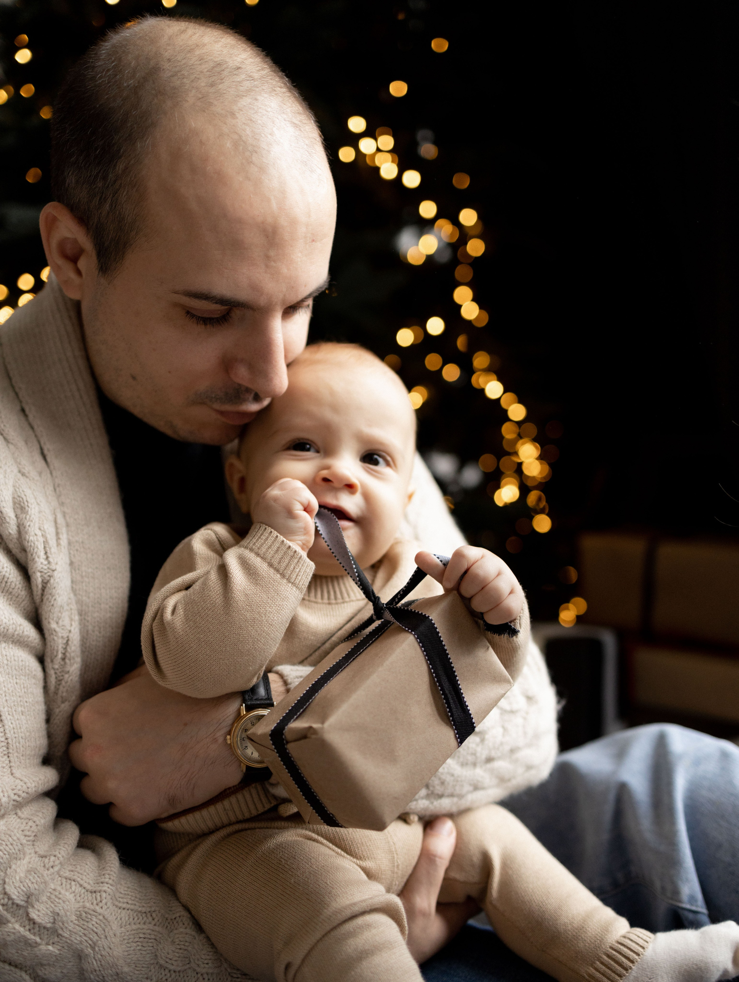 Новый год Давид, Лена, Леван. Фотограф Дарья Соколовская