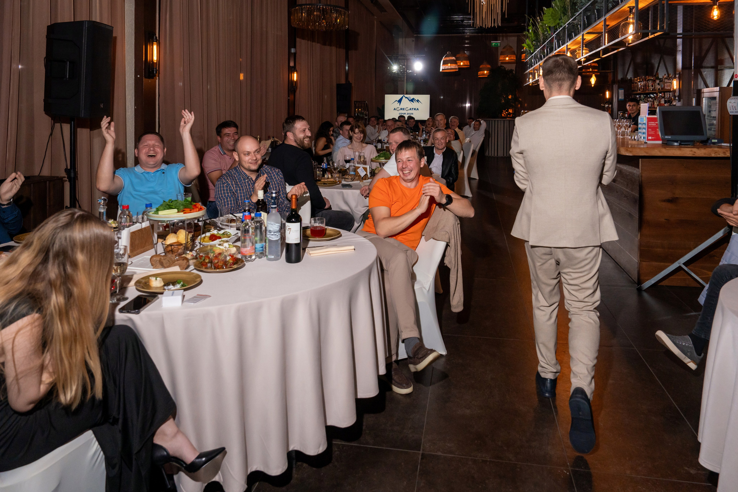 Гала-ужин для компании «Agregatka». Репортажный фотограф в Красной Поляне и Сочи Павлюченко Екатерина