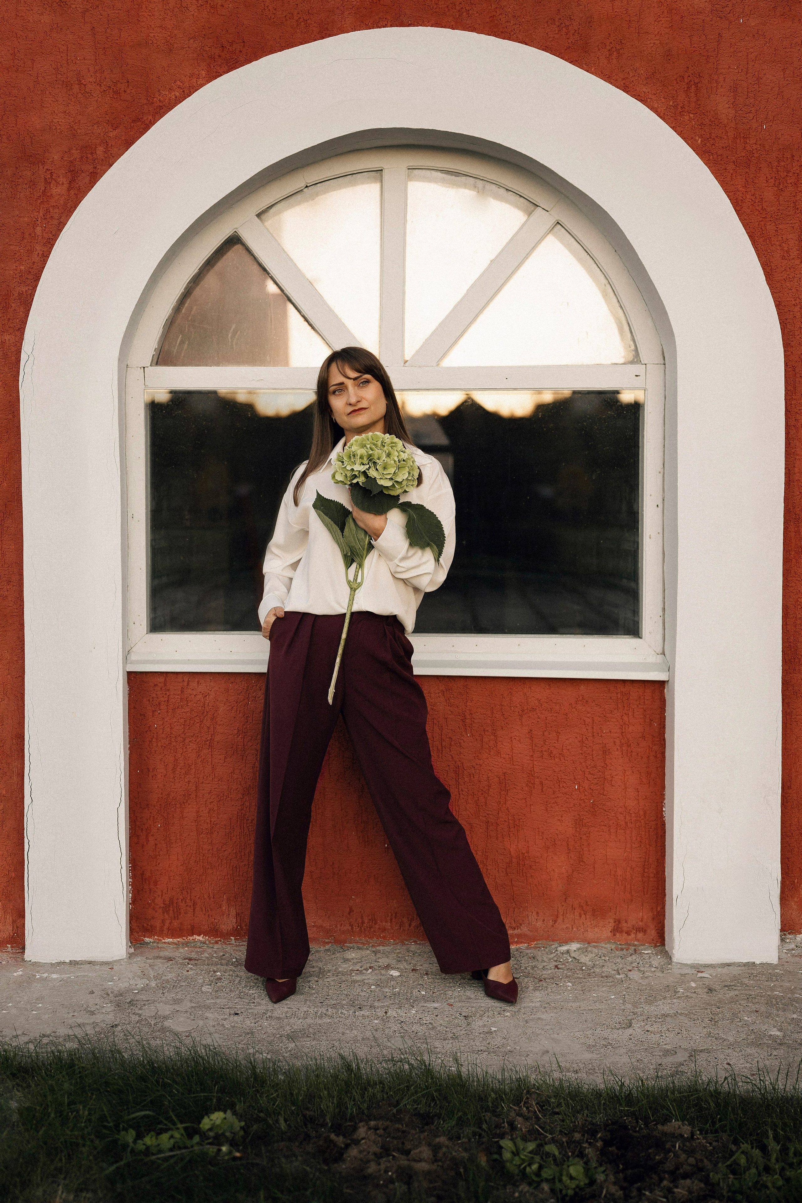 Натали с гортензией. Портретный, семейный и свадебный фотограф в Нарьян-Маре