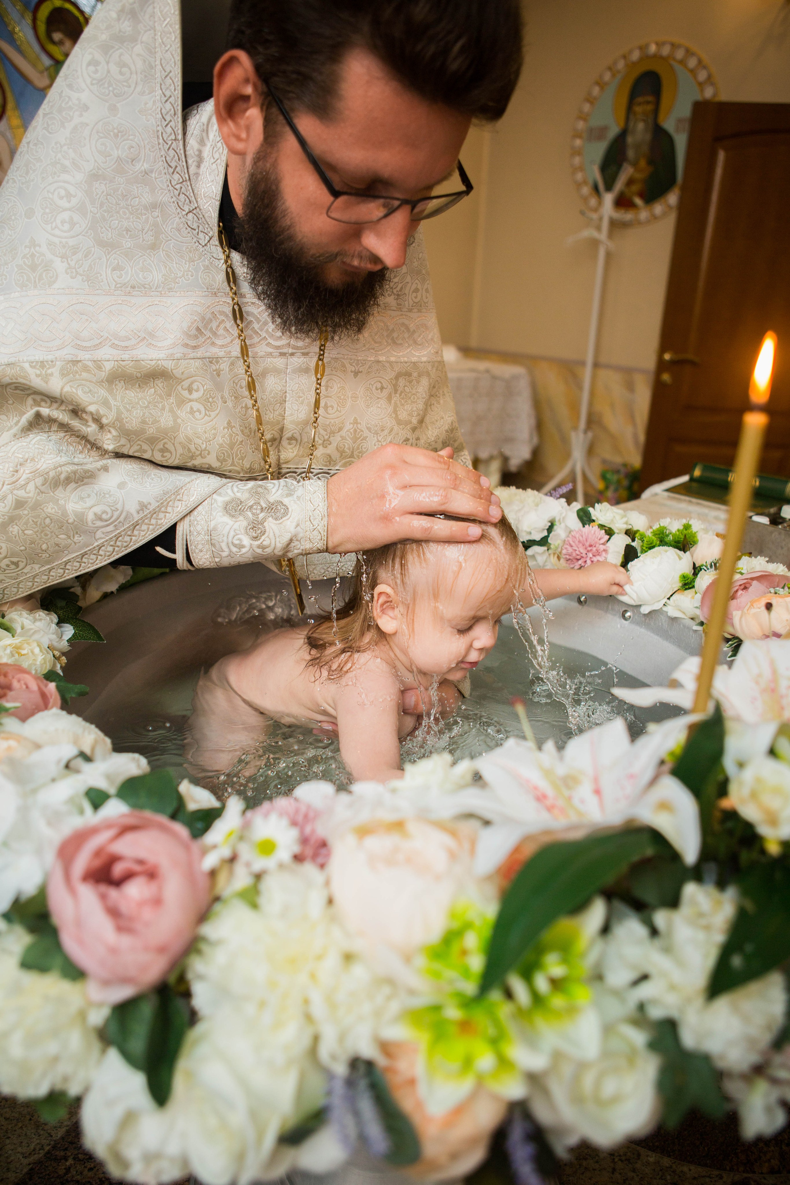 Крещение Дарьи. Храм в честь иконы Божией Матери Целительница. Свадебный семейный и детский фотограф в Краснодаре Карина Федоровская