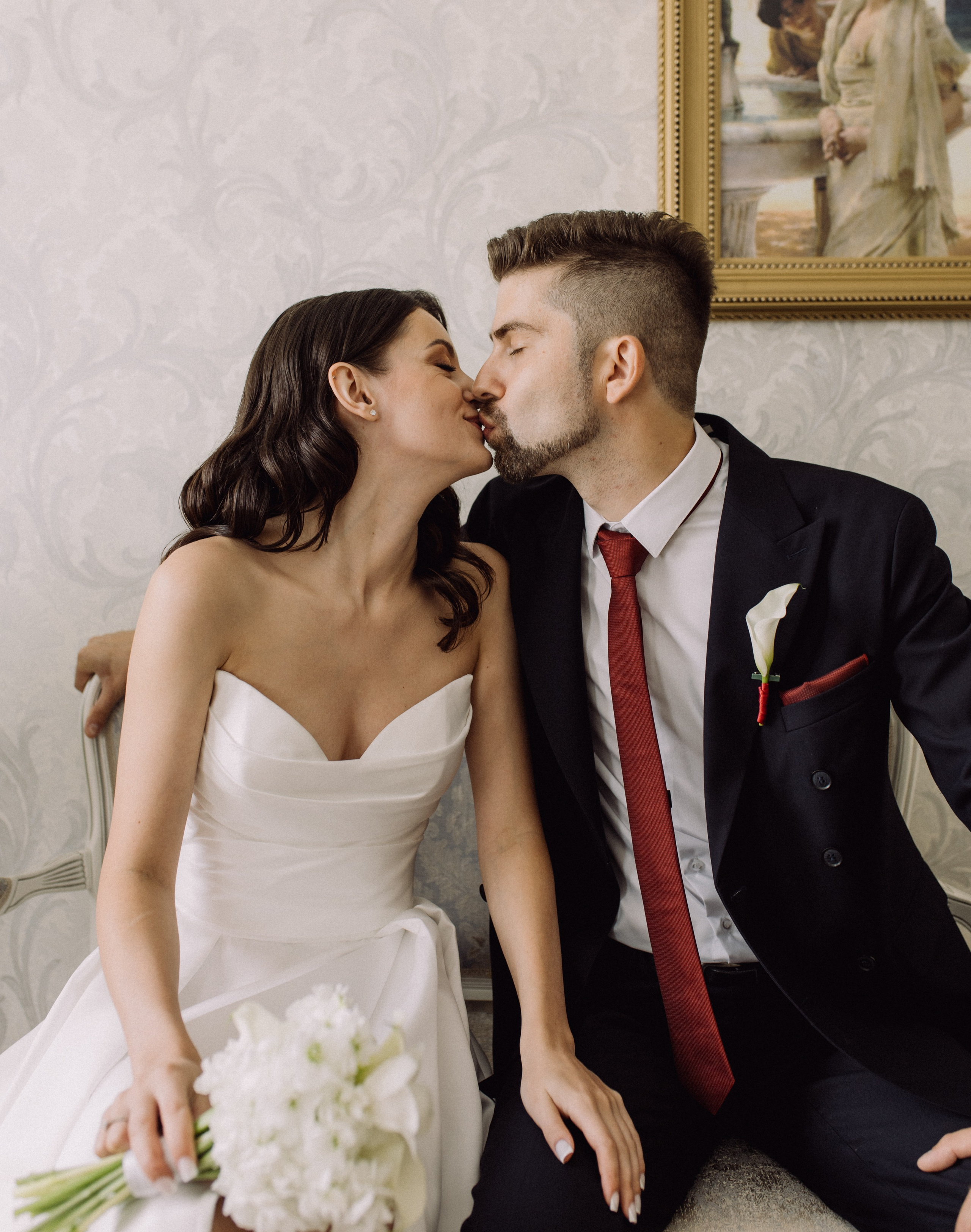 Прогулки во время свадебного банкета. Happiness is in the moments