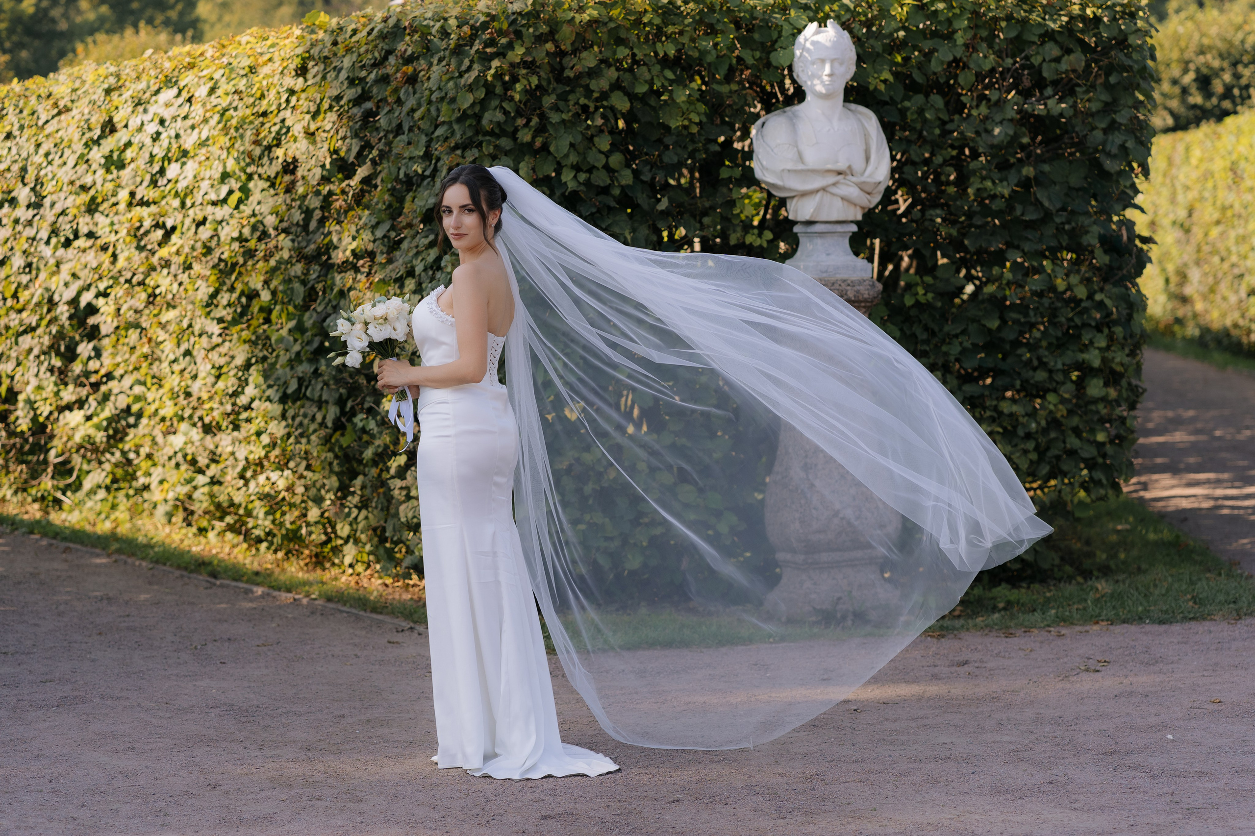 Свадебная фотосессия в Москве, парк Кусково. Свадебный фотограф в Москве Анна Полушина