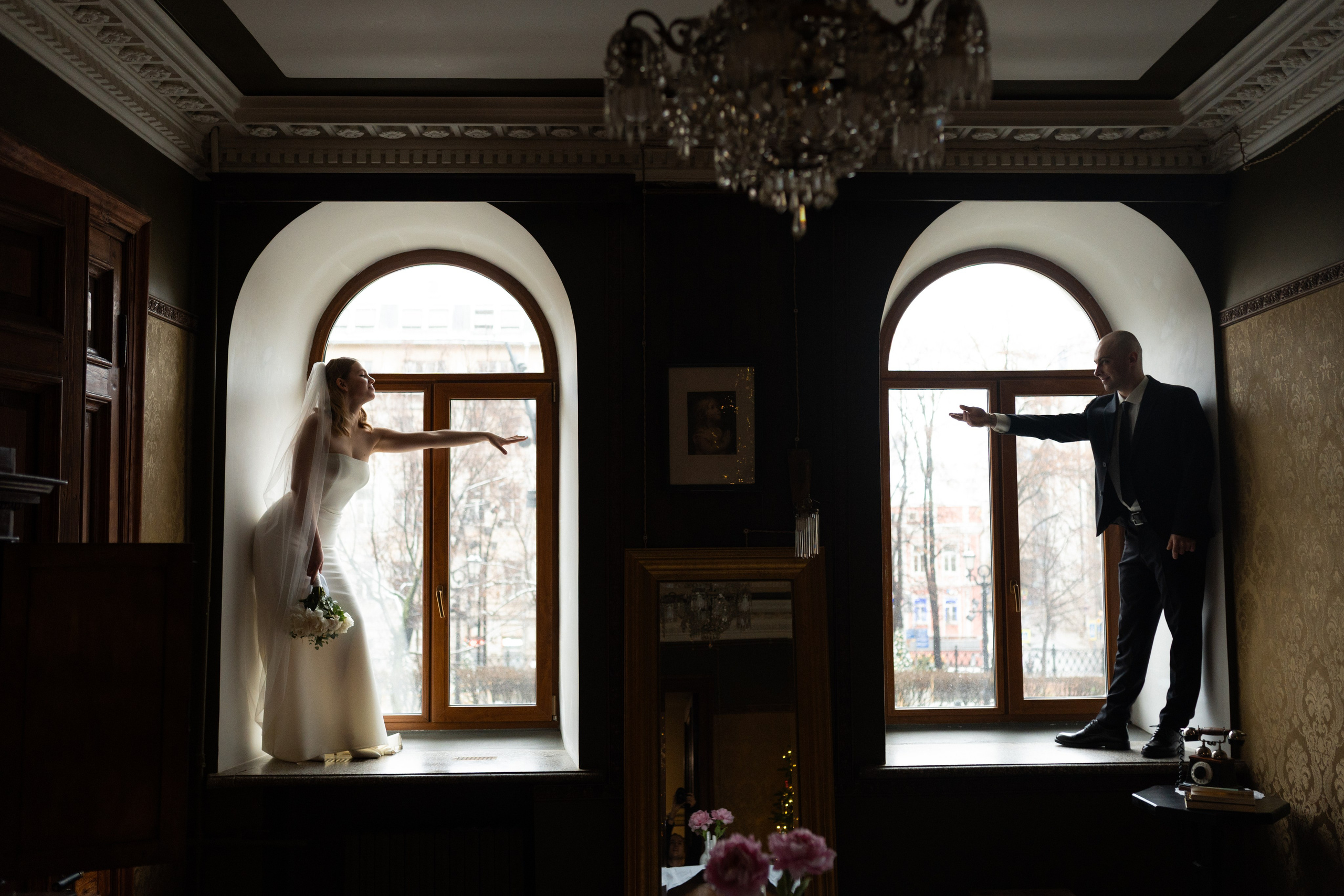 Мария и Алексей, студия 1884. Свадебный фотограф в Москве Анна Полушина