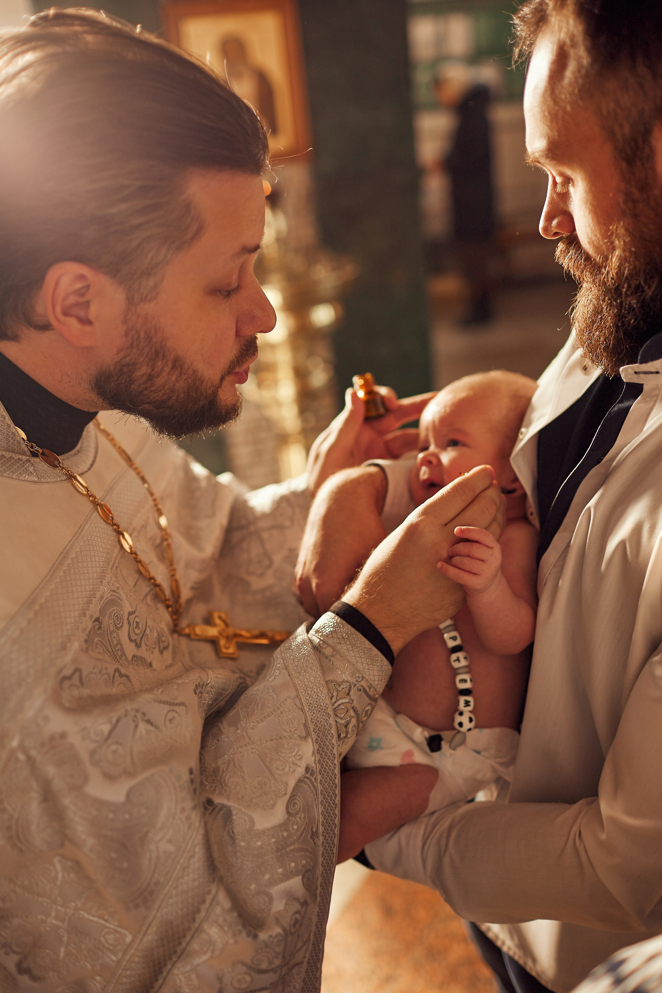 Таинство Крещения. Фотограф Москва|Ясенево Яна Новокрещенных