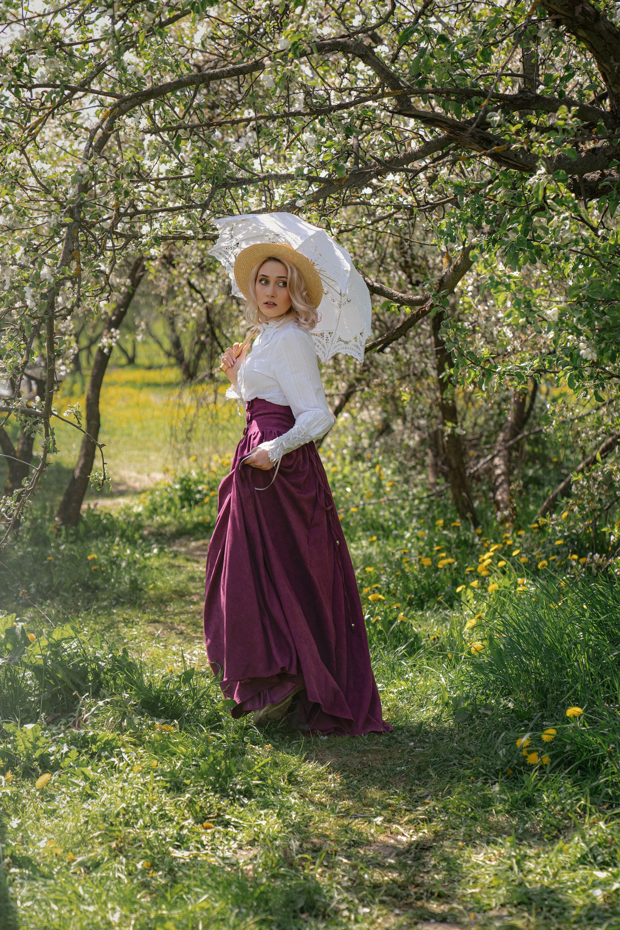 Романтичная ретро история в яблоневом саду. Трубинова Екатерина | Семейный фотограф | Москва