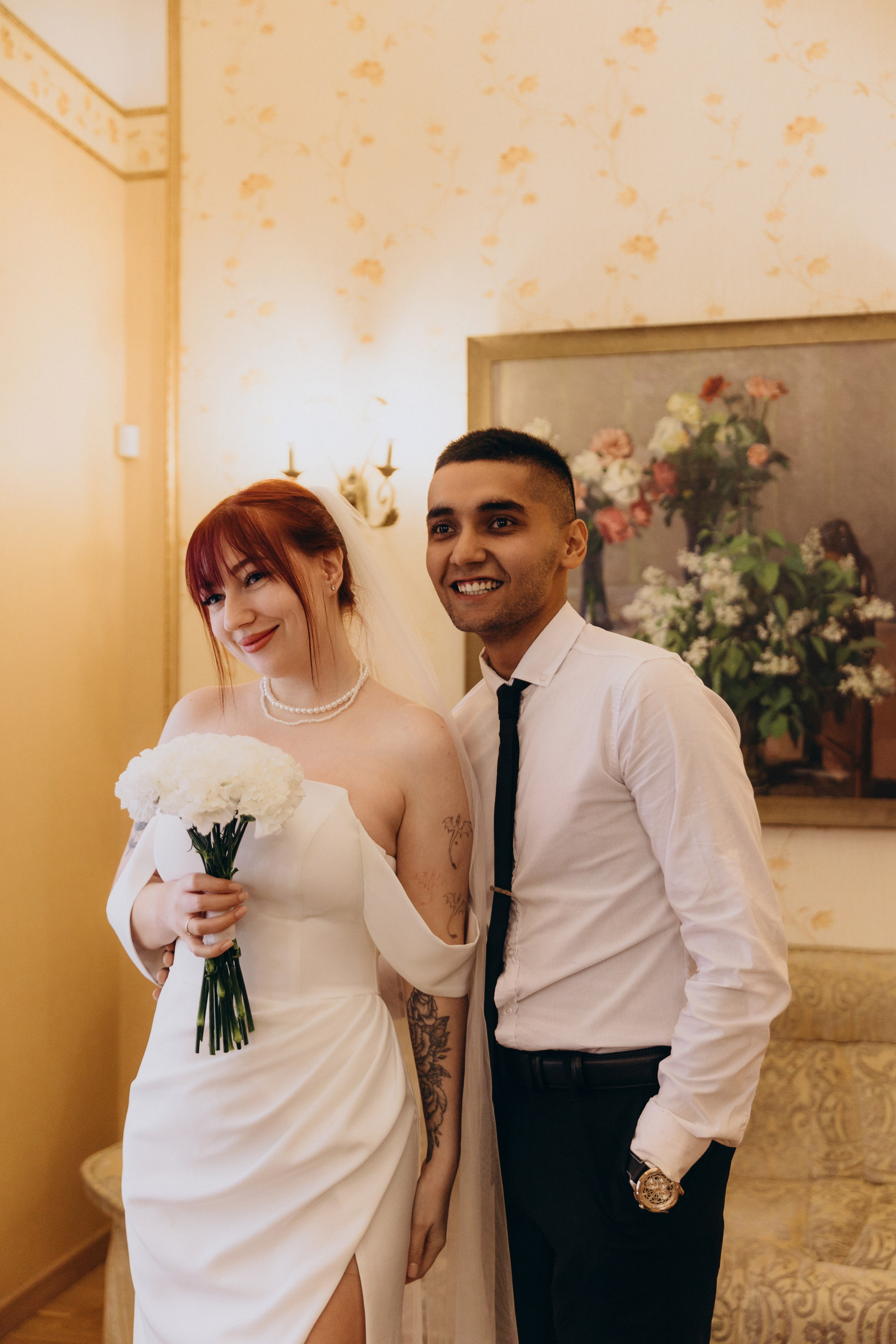 Свадебная фотосессия в пространстве SENO, регистрация в ЗАГСе Адмиралтейского района. Фотограф в Санкт-Петербурге Разиля Идиятуллина