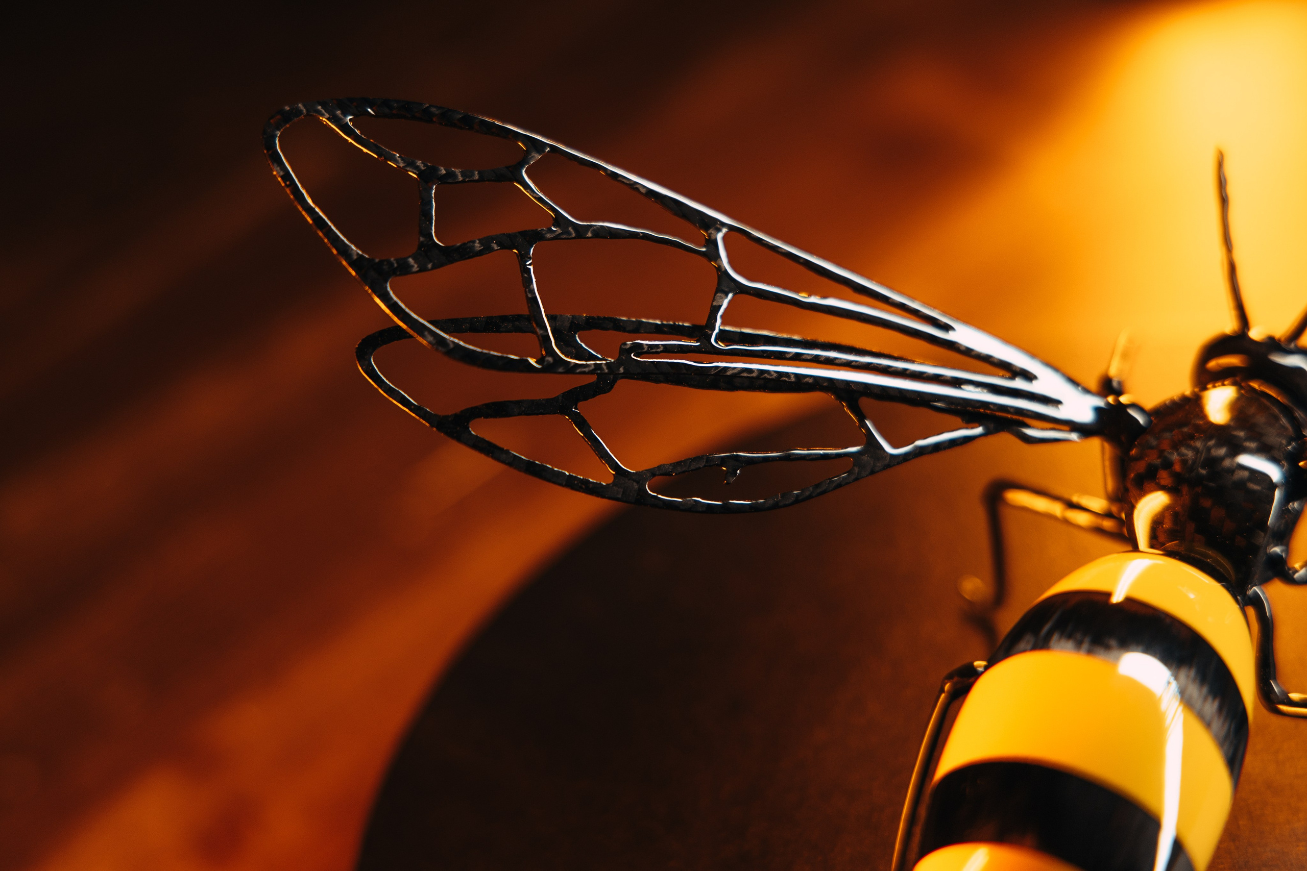 Оса из разных видов карбона, полностью ручная работа. DeLorein