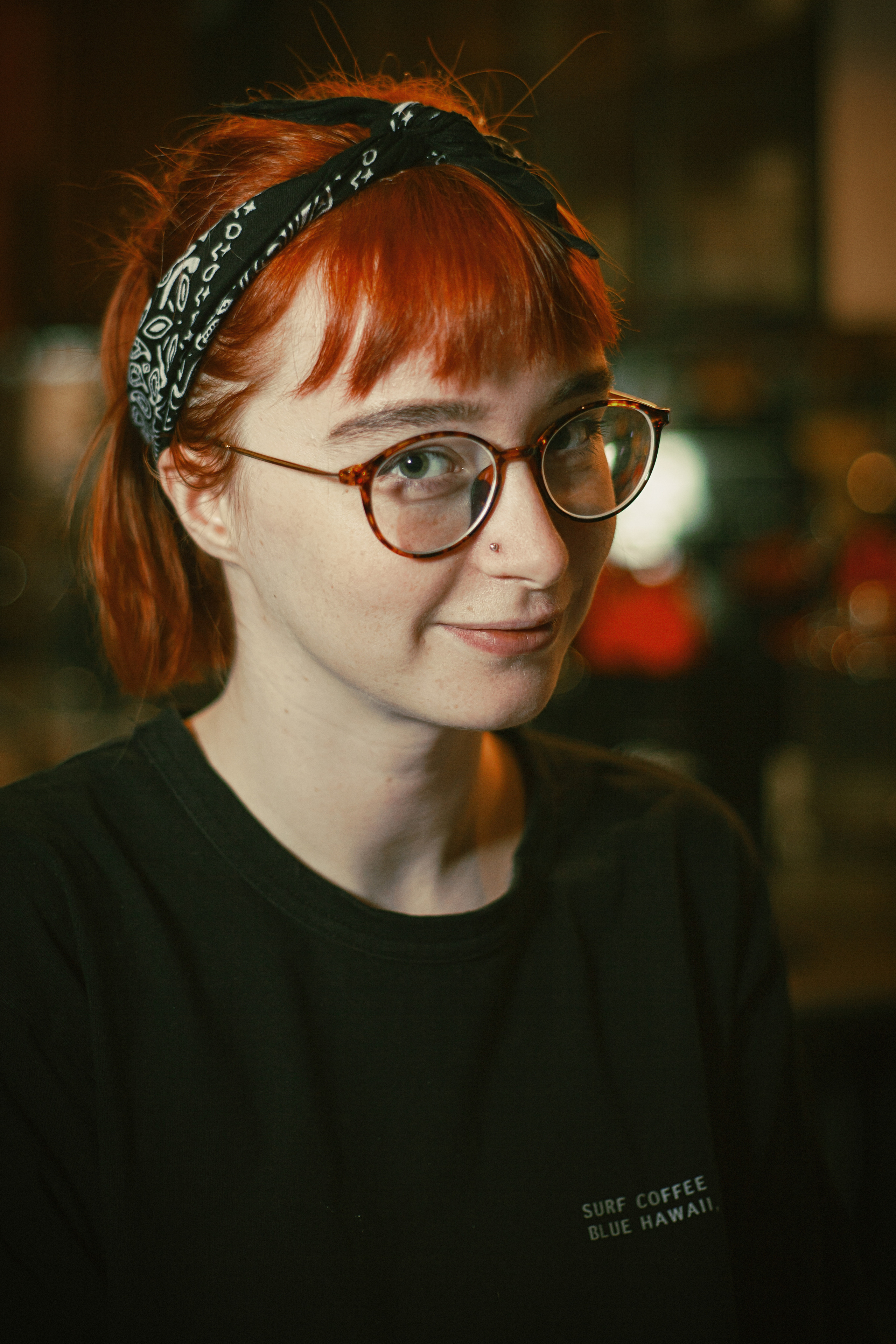 Съемка в кафе