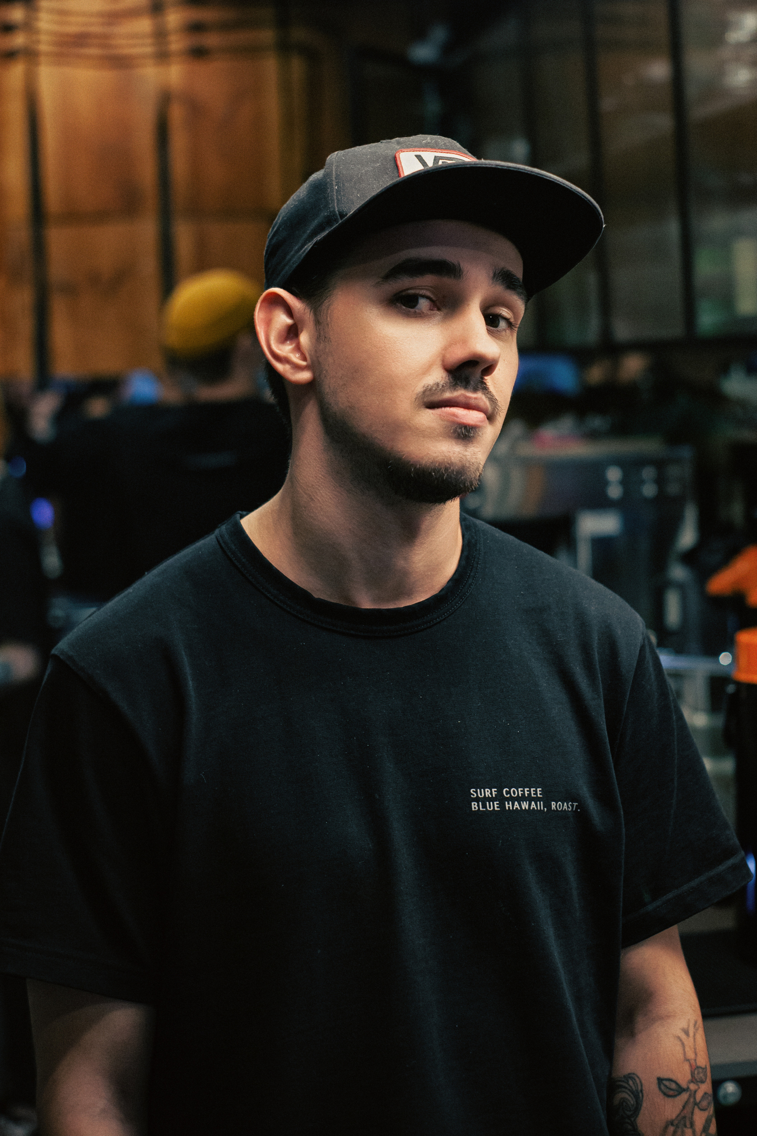 Съемка в кафе