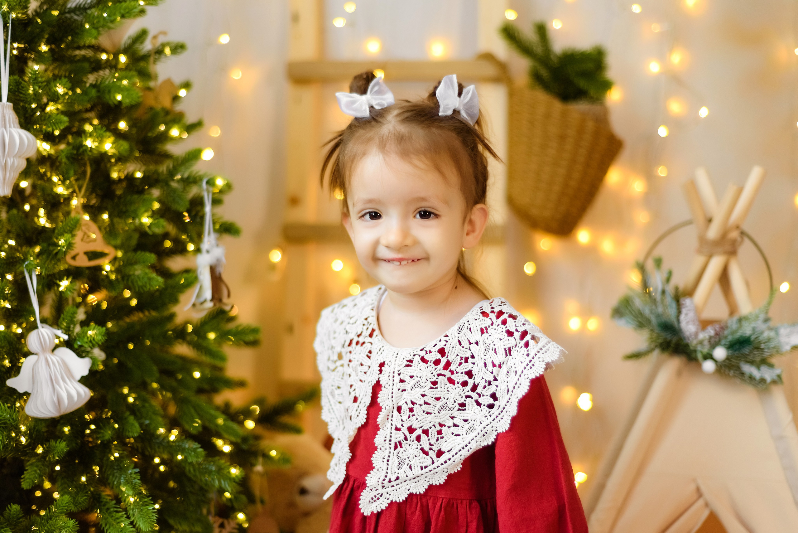 Новогодняя фотосессия Вика «Вигвам». Детский Фотограф |Фотограф на годик в Брянске Ирина Романова