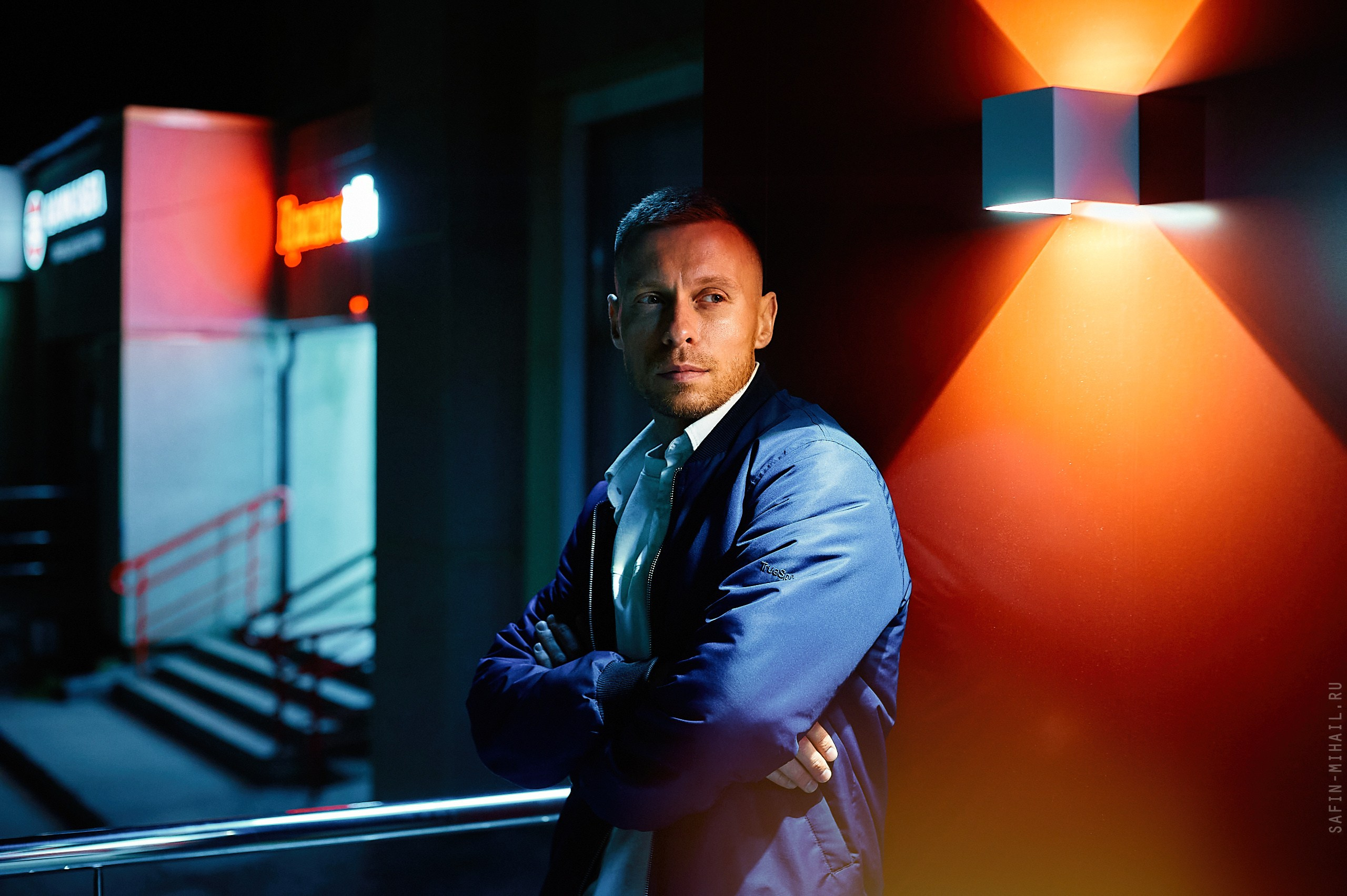 Мужская фотосессия, ночной Сургут