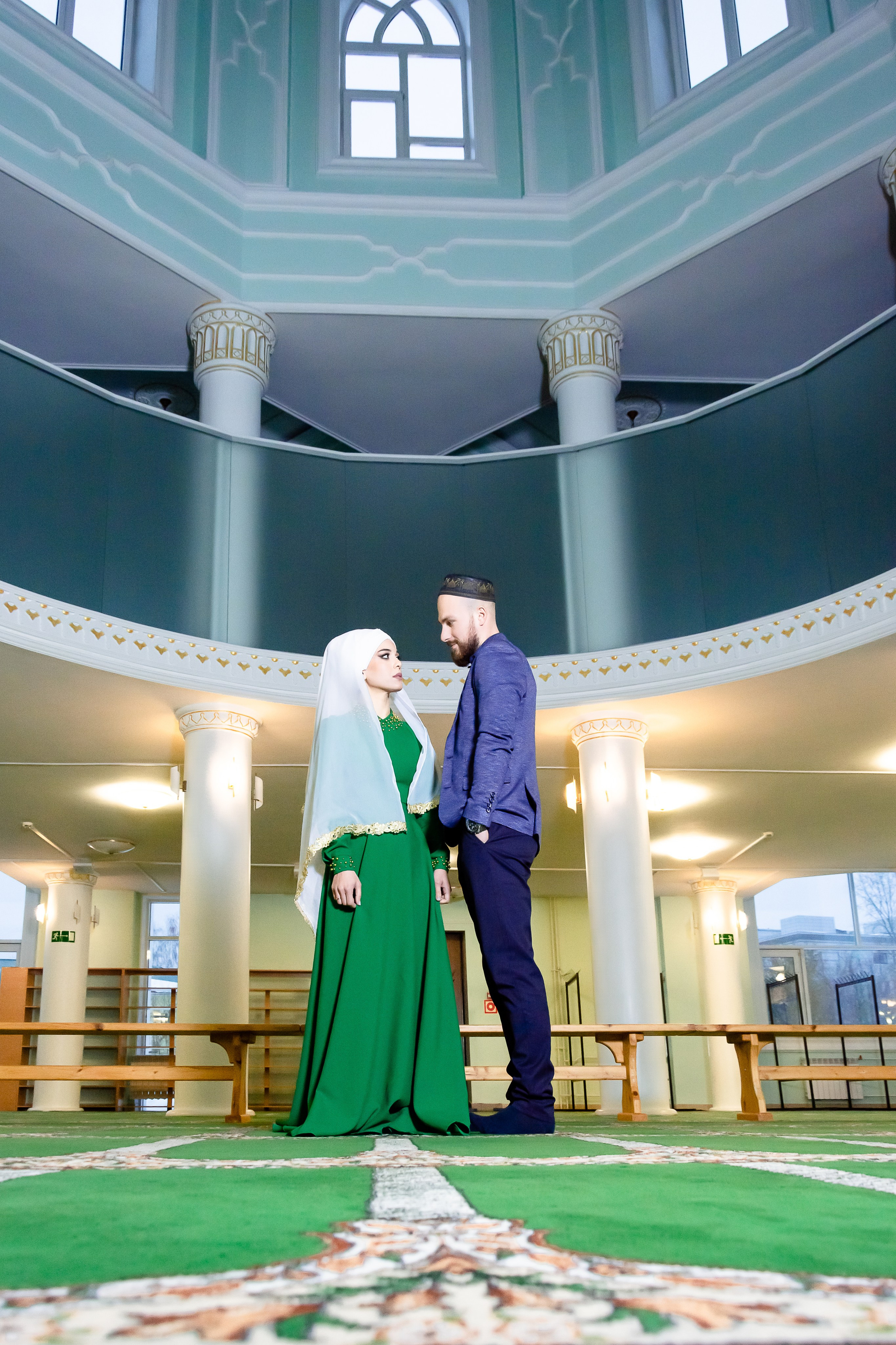 Свадебная фотосессия в Центральной мечети города Ижевск