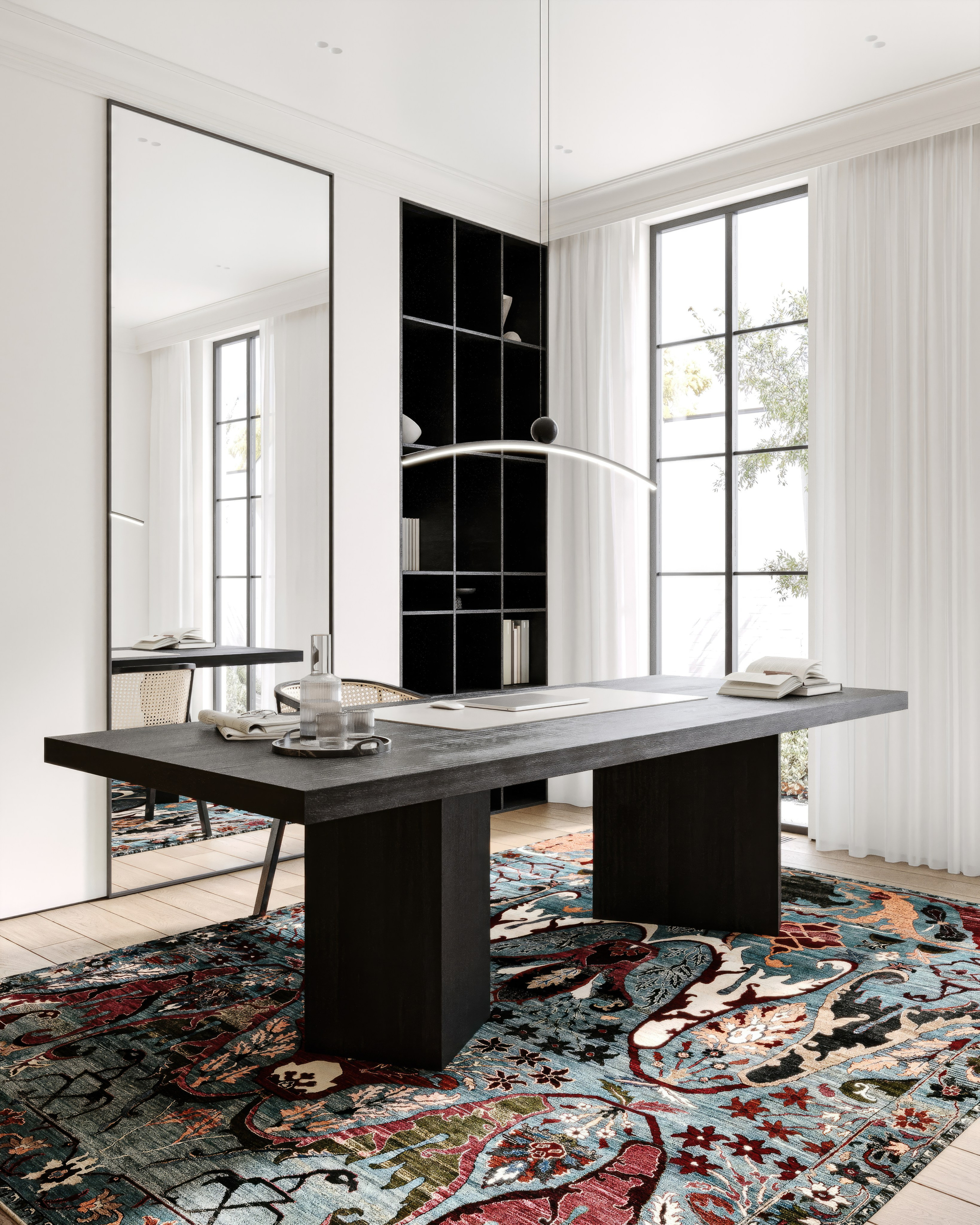 Кабинет. 3D визуализация интерьера и архитектурной среды