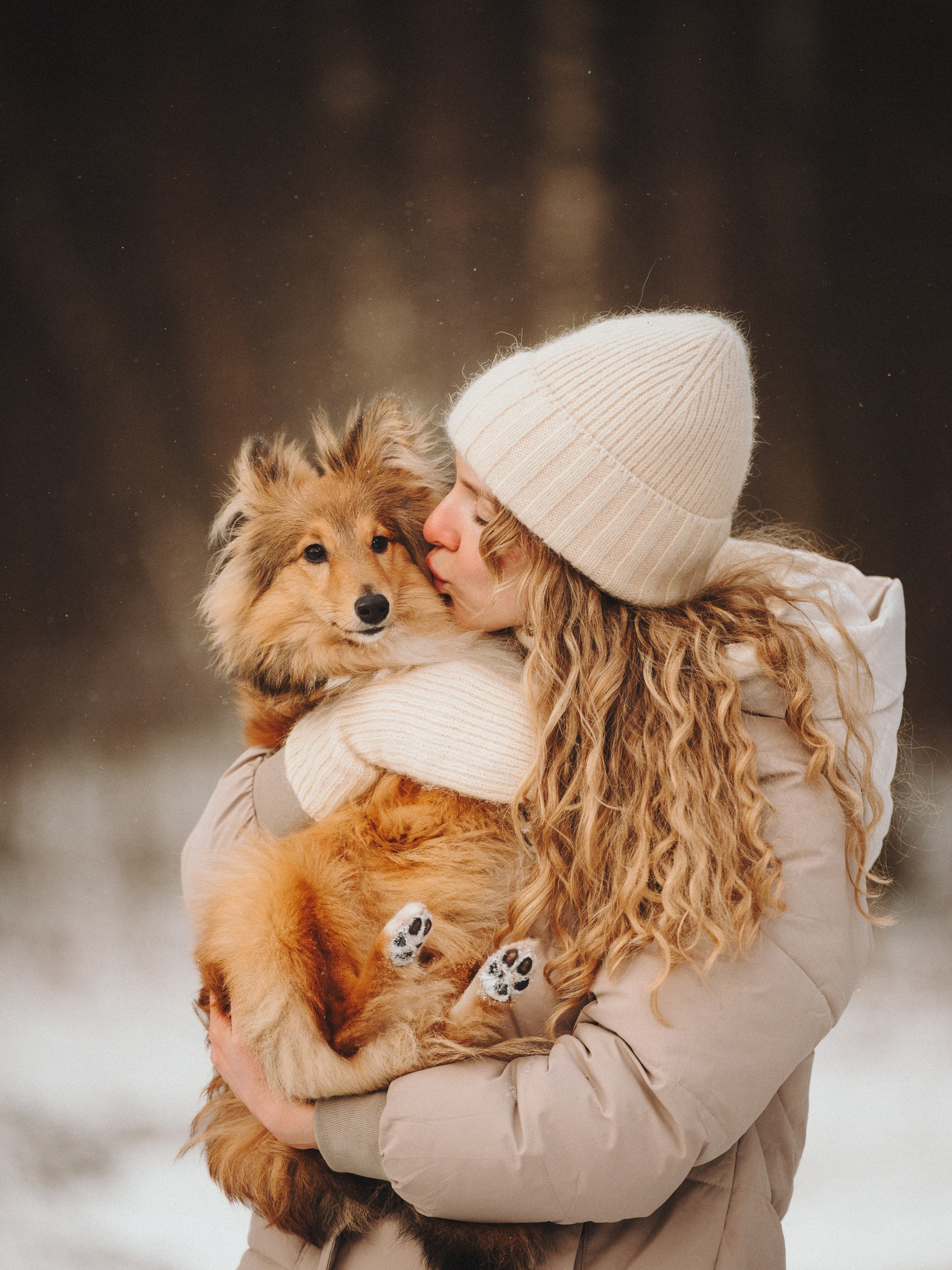 Дарья, Стас и Спика. Семейный фотограф анималист Ананьева Мария — Москва