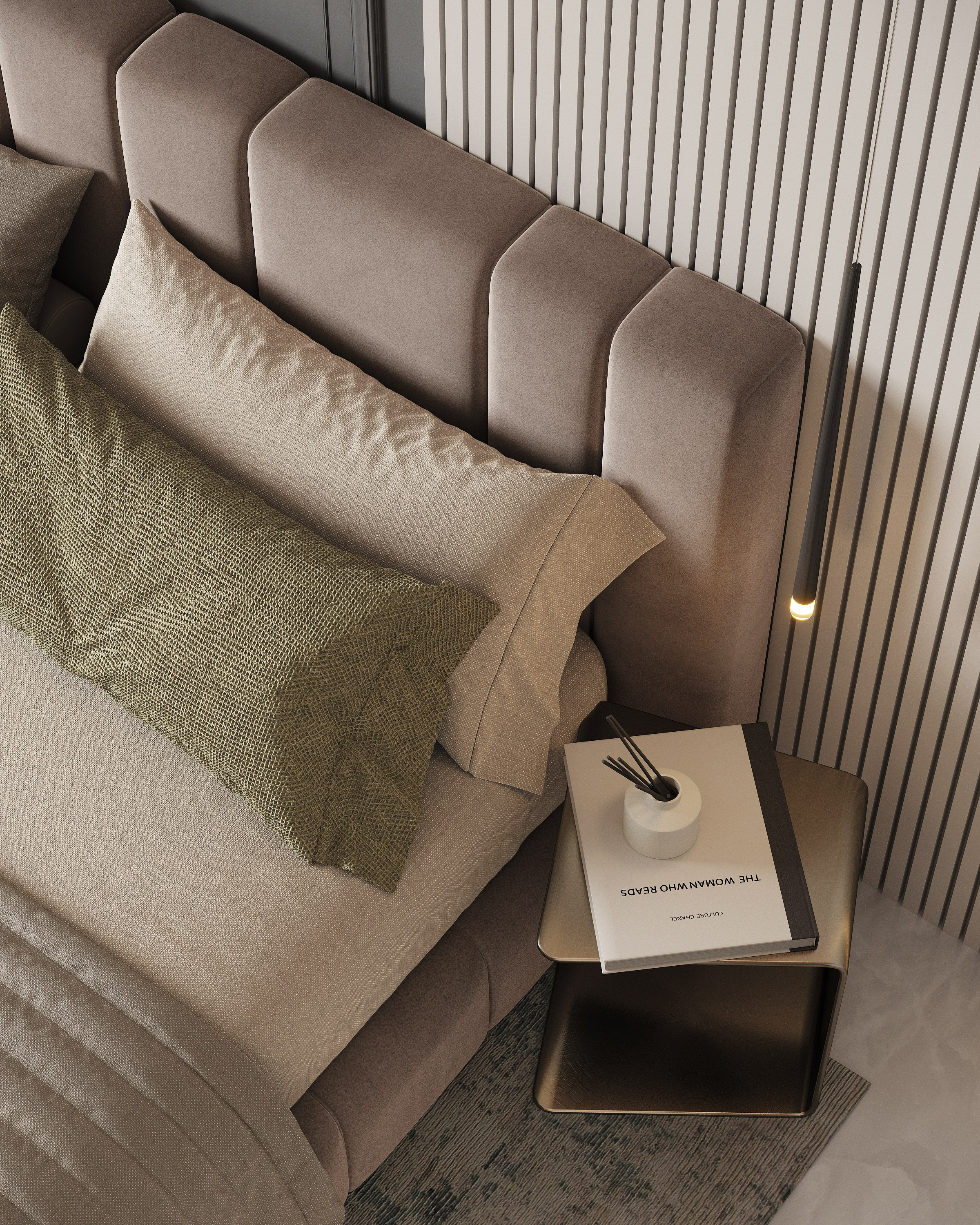 Master bedroom/VILLA in Raiano/Abruzzo region/Italy. Solovets visualization