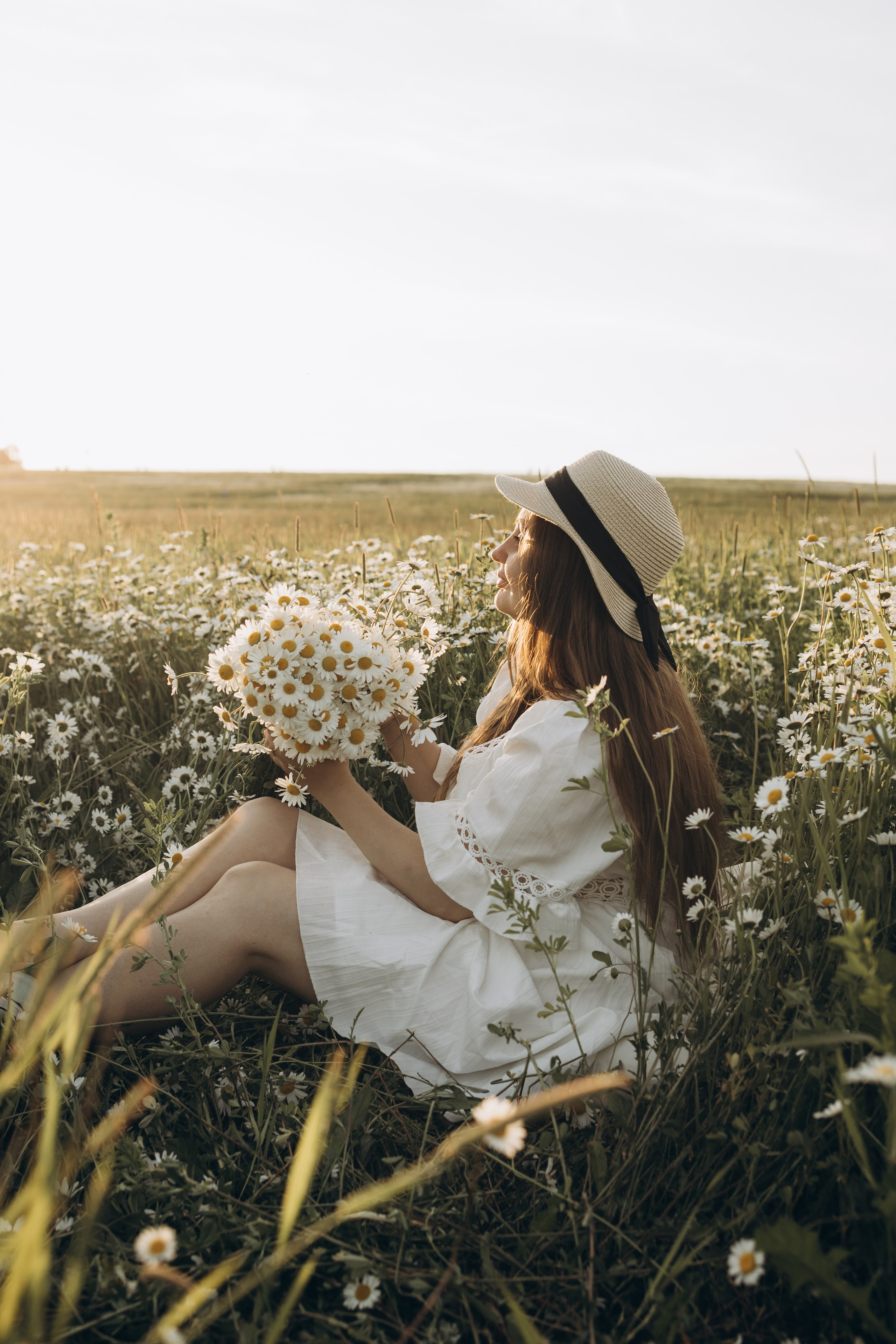 Маша и ромашки. Семейный фотограф в Москве Виктория Ястребинская