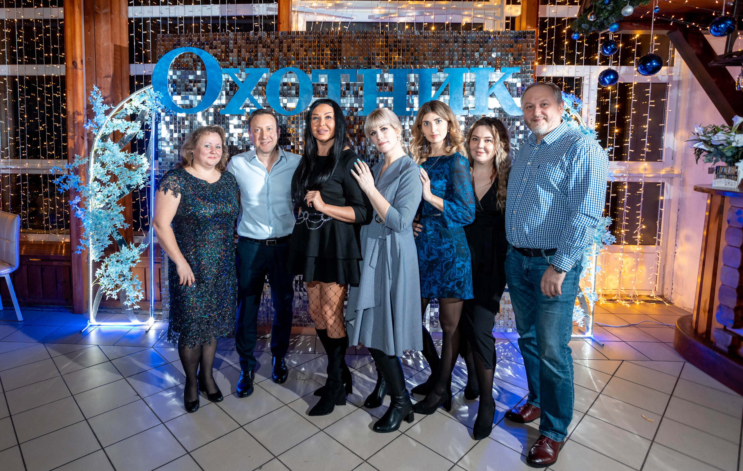 Съемка Новогоднего корпоратива в ресторане Охотник 23.12.2022 г. Свадебный и семейный фотограф в Москве и МО Елена Агапова