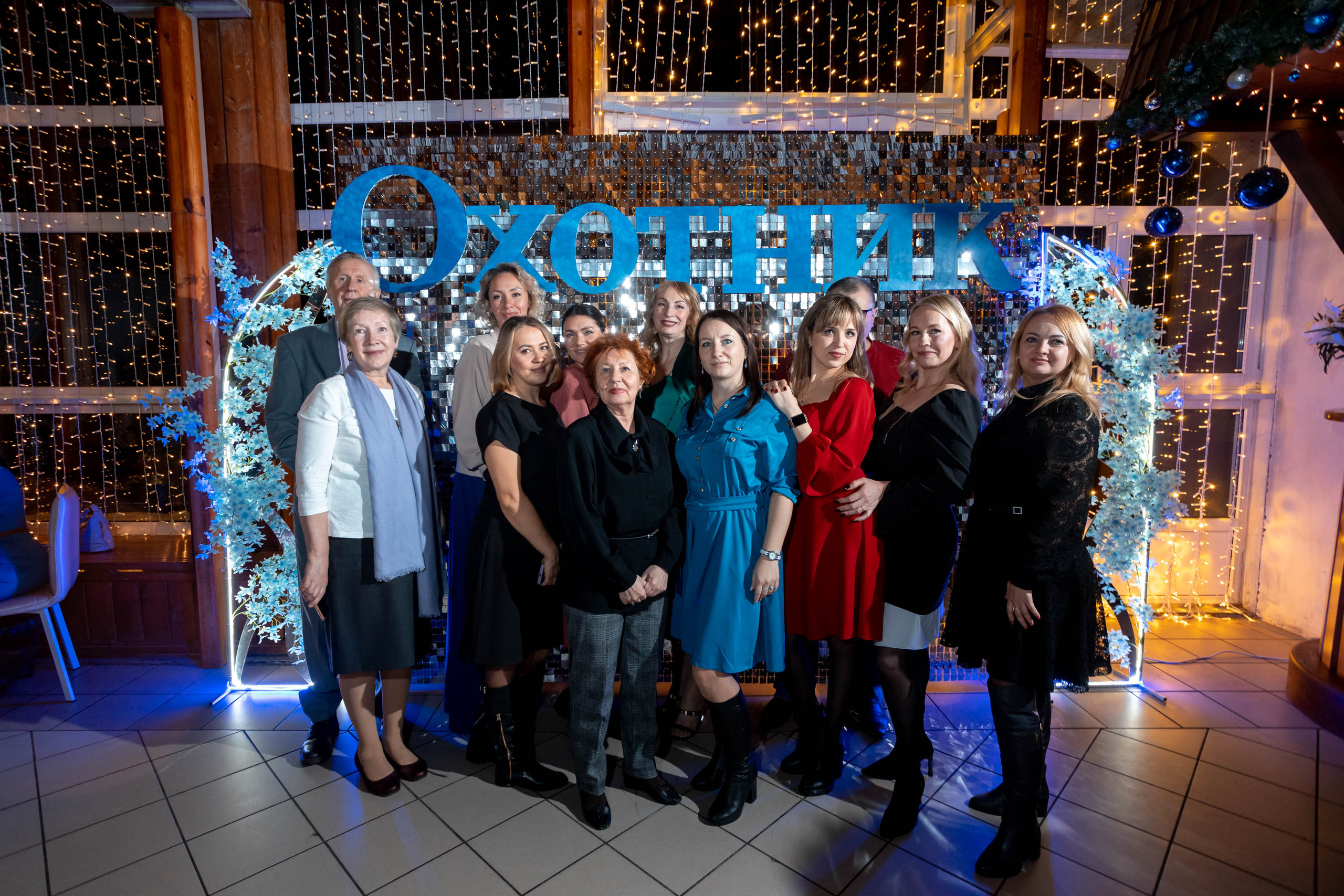 Съемка Новогоднего корпоратива в ресторане Охотник 23.12.2022 г. Свадебный и семейный фотограф в Москве и МО Елена Агапова