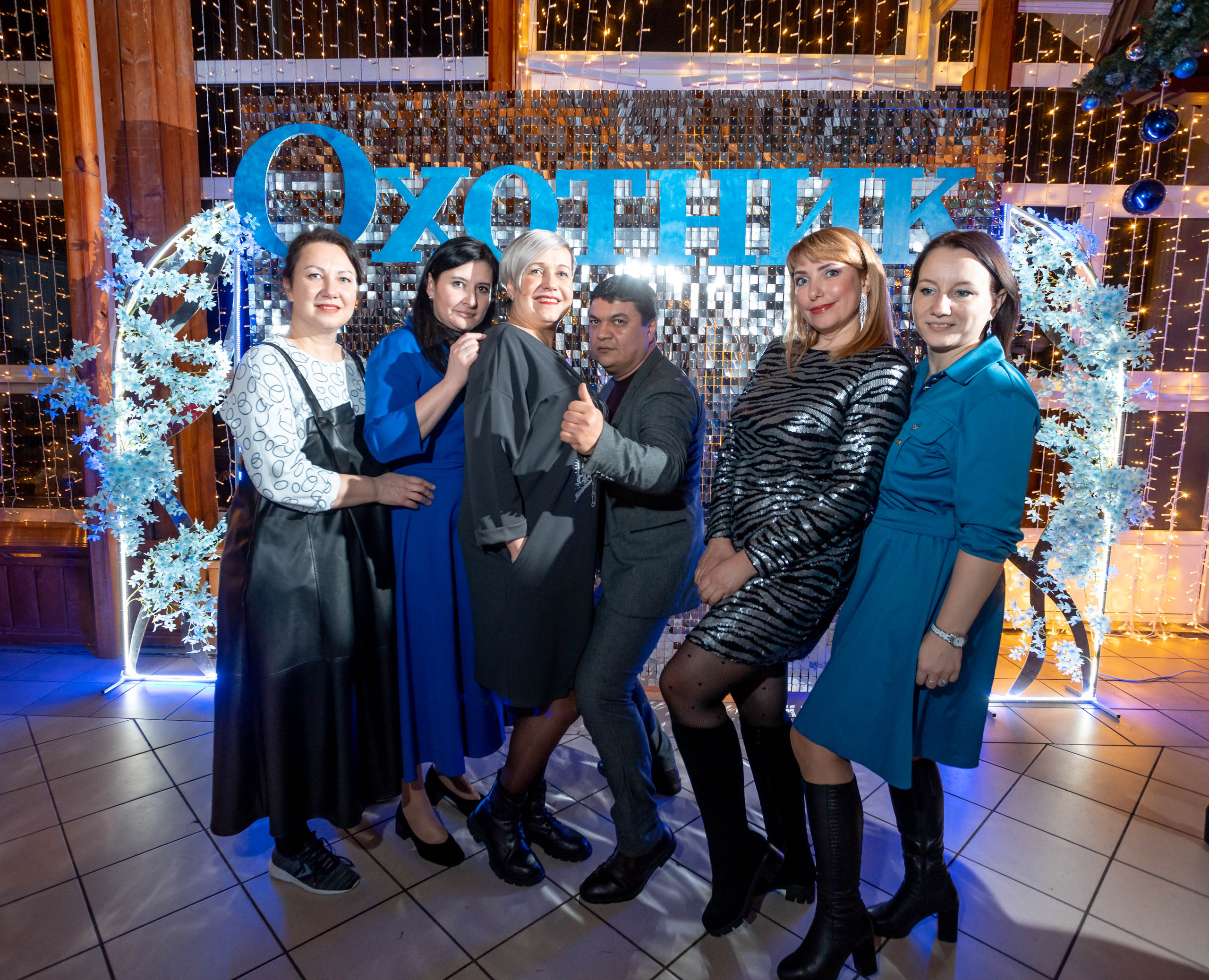 Съемка Новогоднего корпоратива в ресторане Охотник 23.12.2022 г. Свадебный и семейный фотограф в Москве и МО Елена Агапова