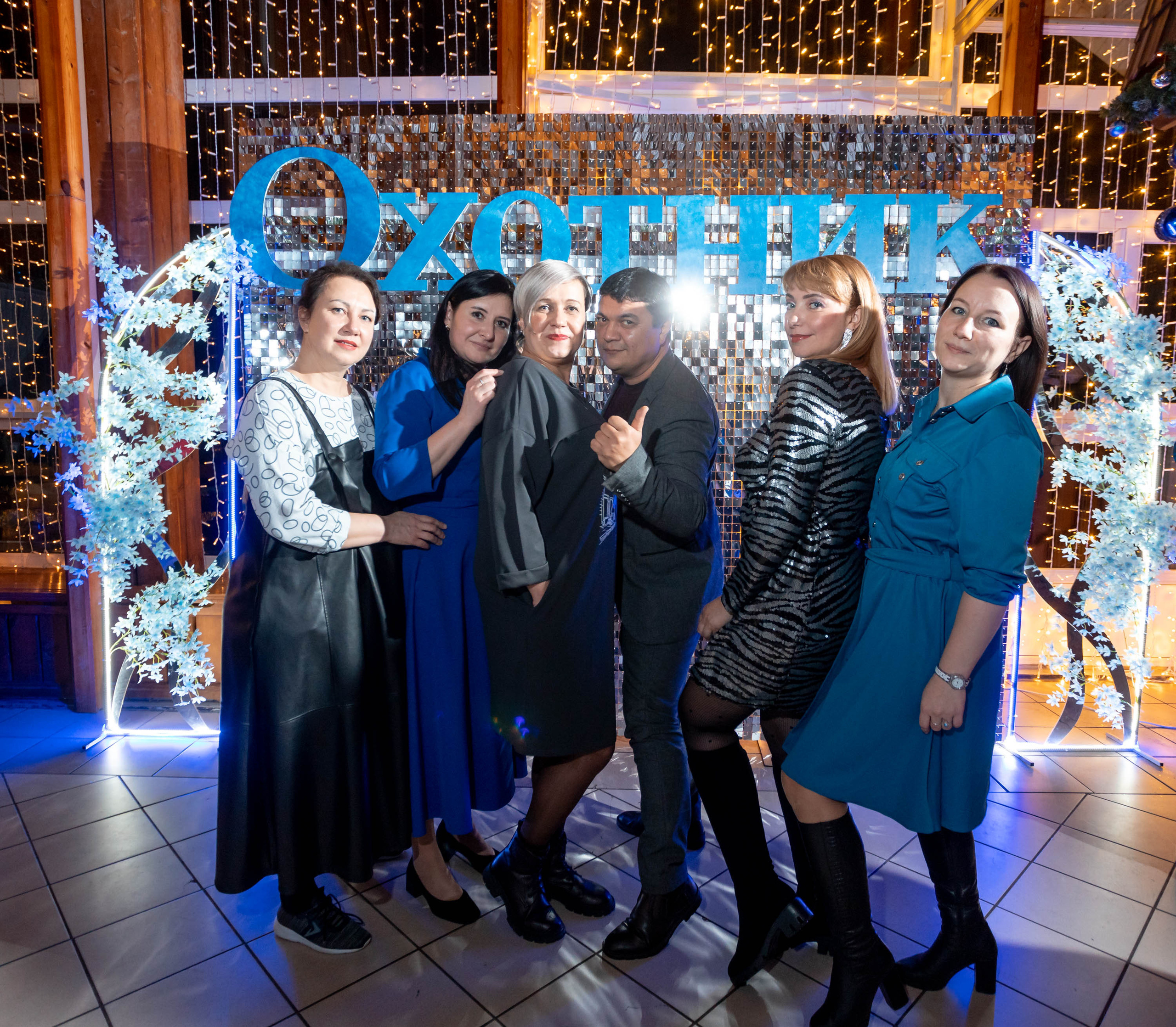 Съемка Новогоднего корпоратива в ресторане Охотник 23.12.2022 г. Свадебный и семейный фотограф в Москве и МО Елена Агапова