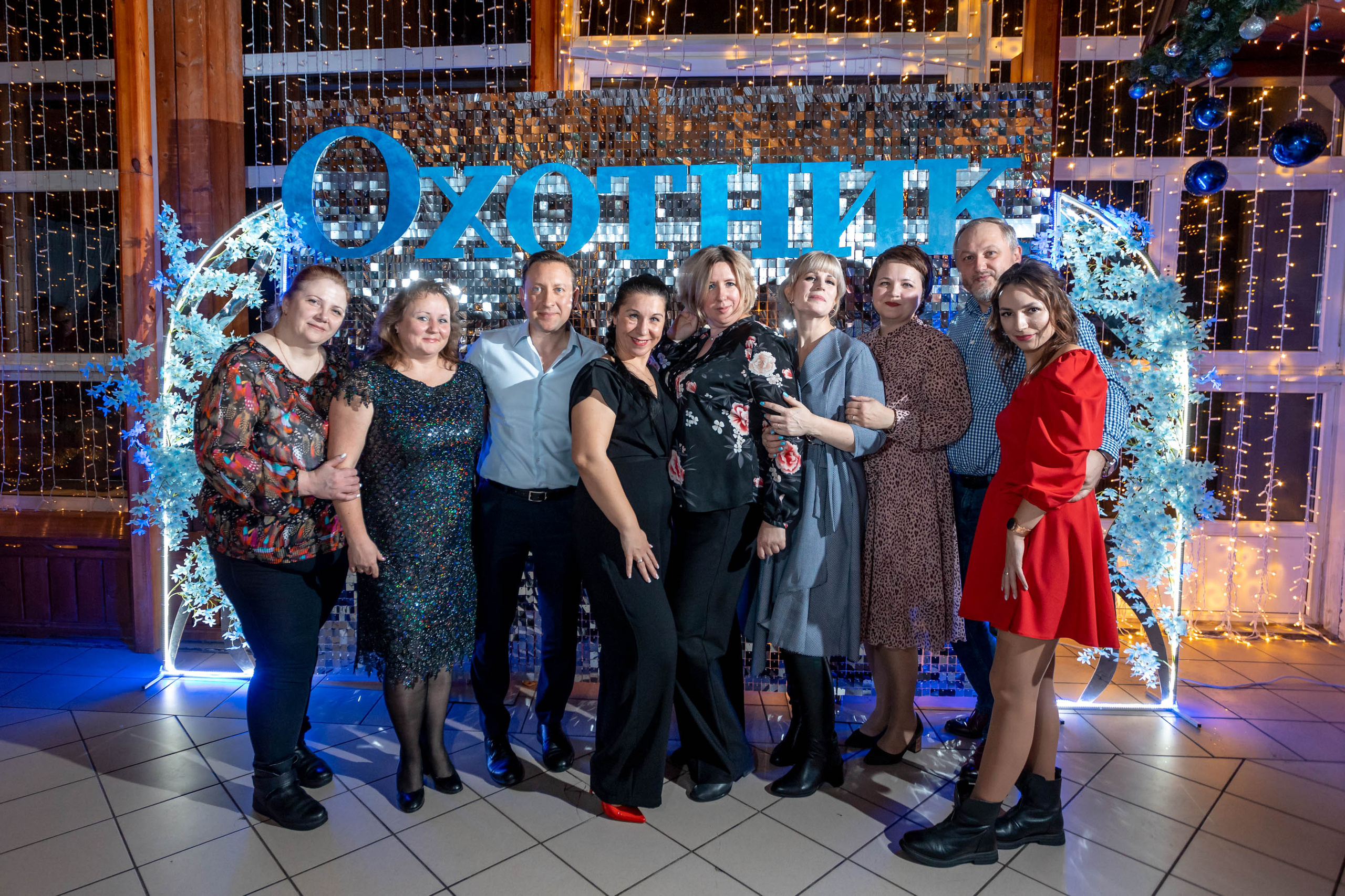 Съемка Новогоднего корпоратива в ресторане Охотник 23.12.2022 г. Свадебный и семейный фотограф в Москве и МО Елена Агапова