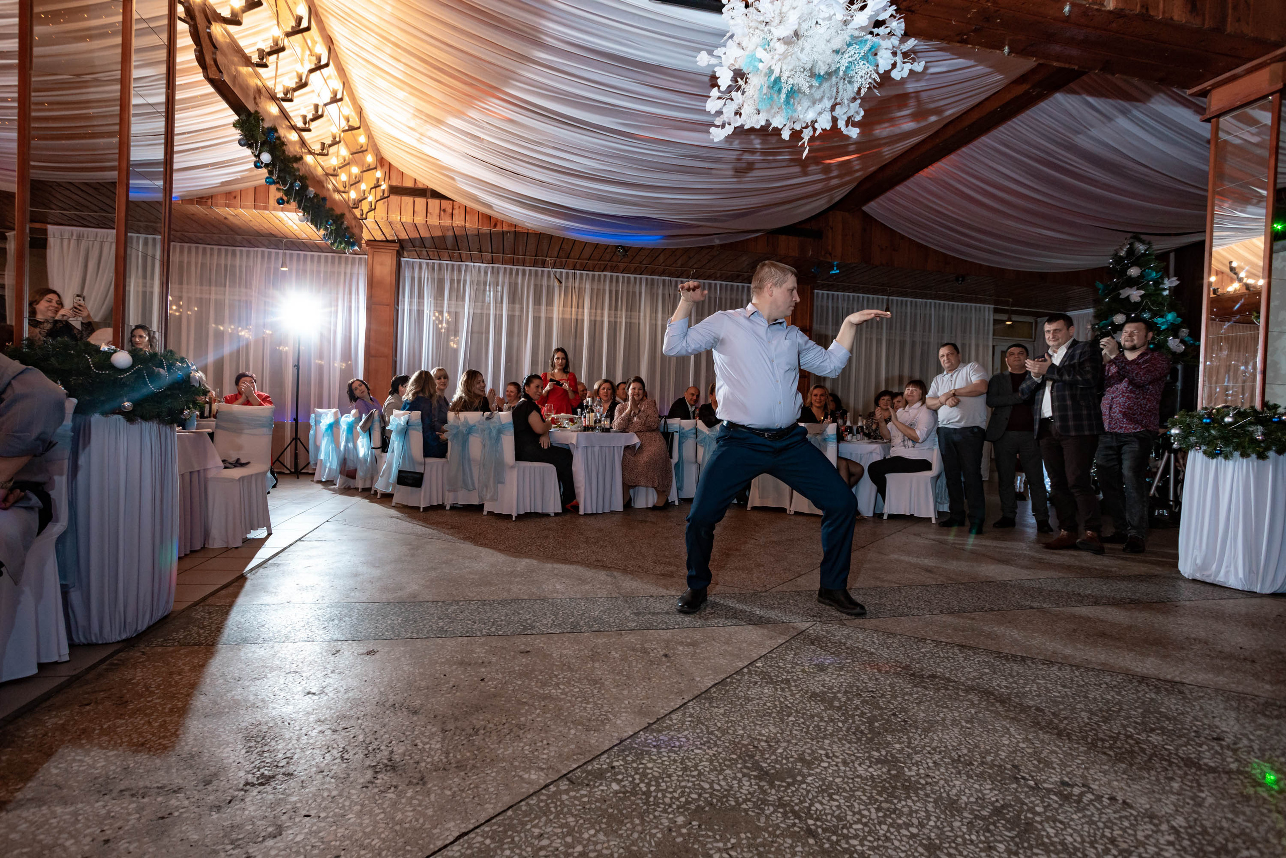 Съемка Новогоднего корпоратива в ресторане Охотник 23.12.2022 г. Свадебный и семейный фотограф в Москве и МО Елена Агапова